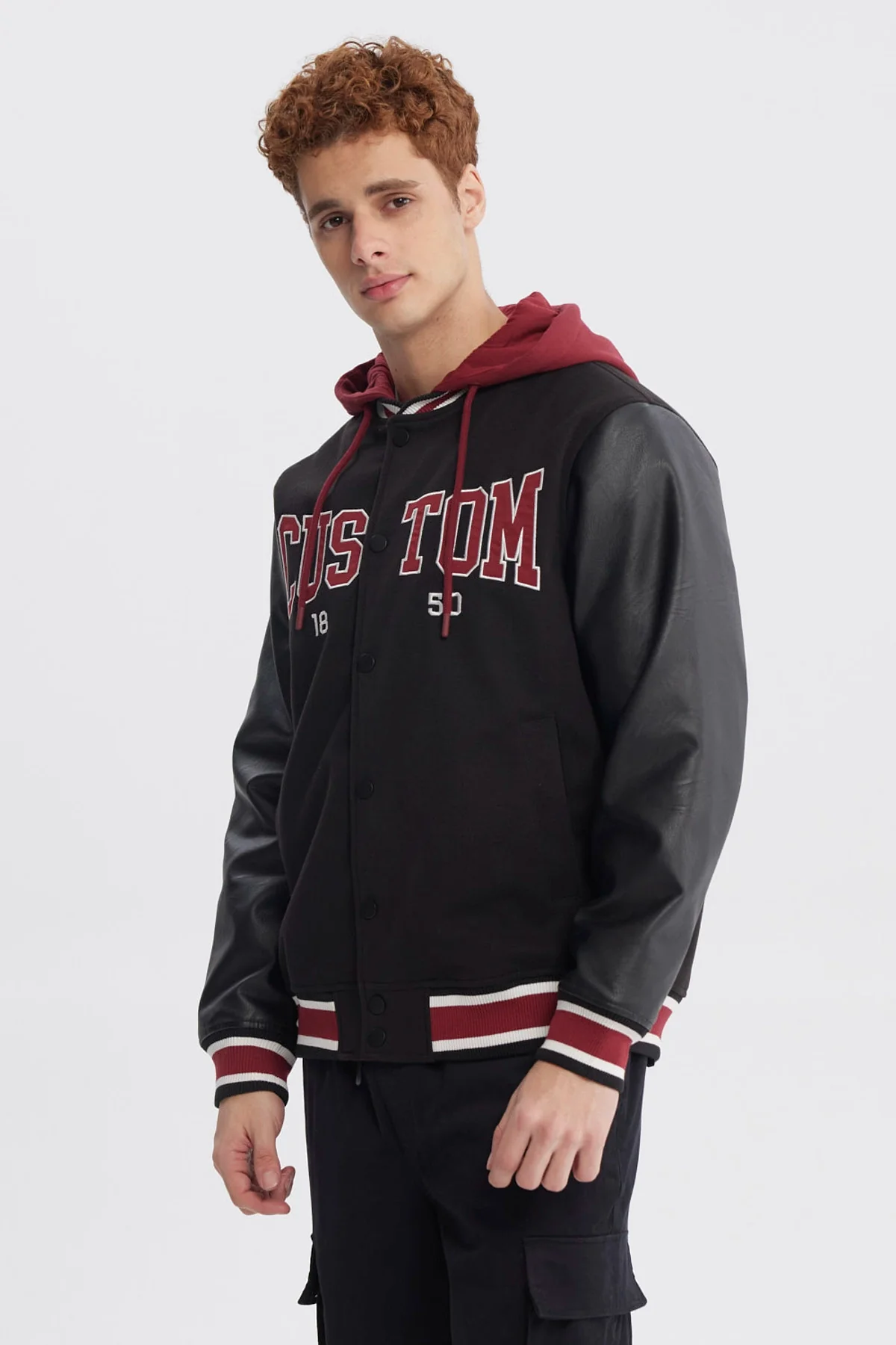 Chaqueta Hombre Slim Juvenil Negro - Image 2