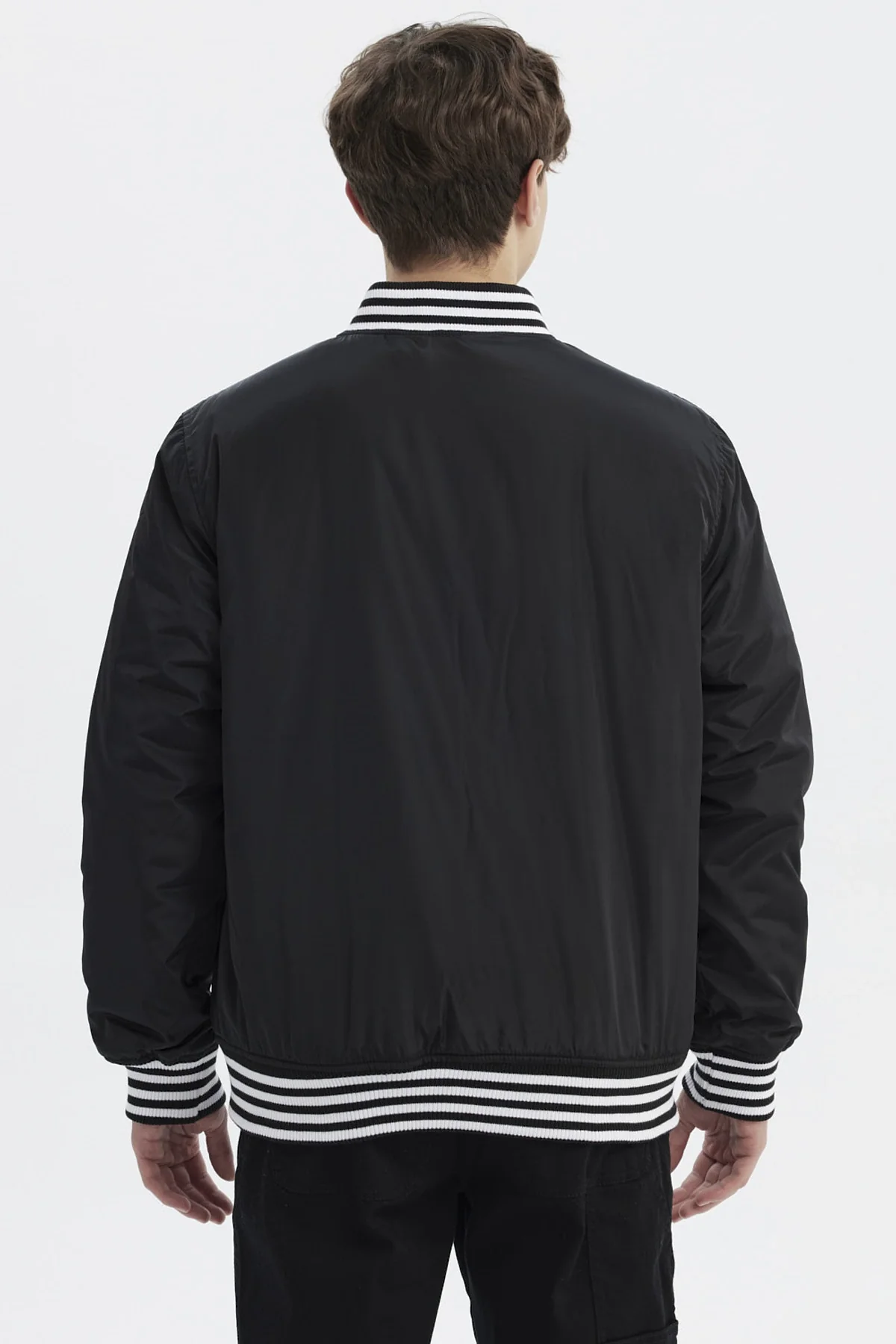 Chaqueta Hombre Slim Juvenil Negro - Image 3