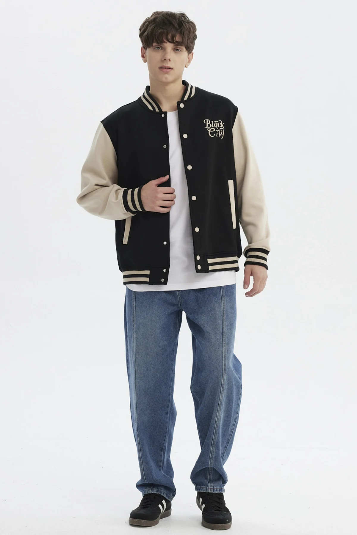 Chaqueta Hombre Slim Juvenil Negro - Image 4