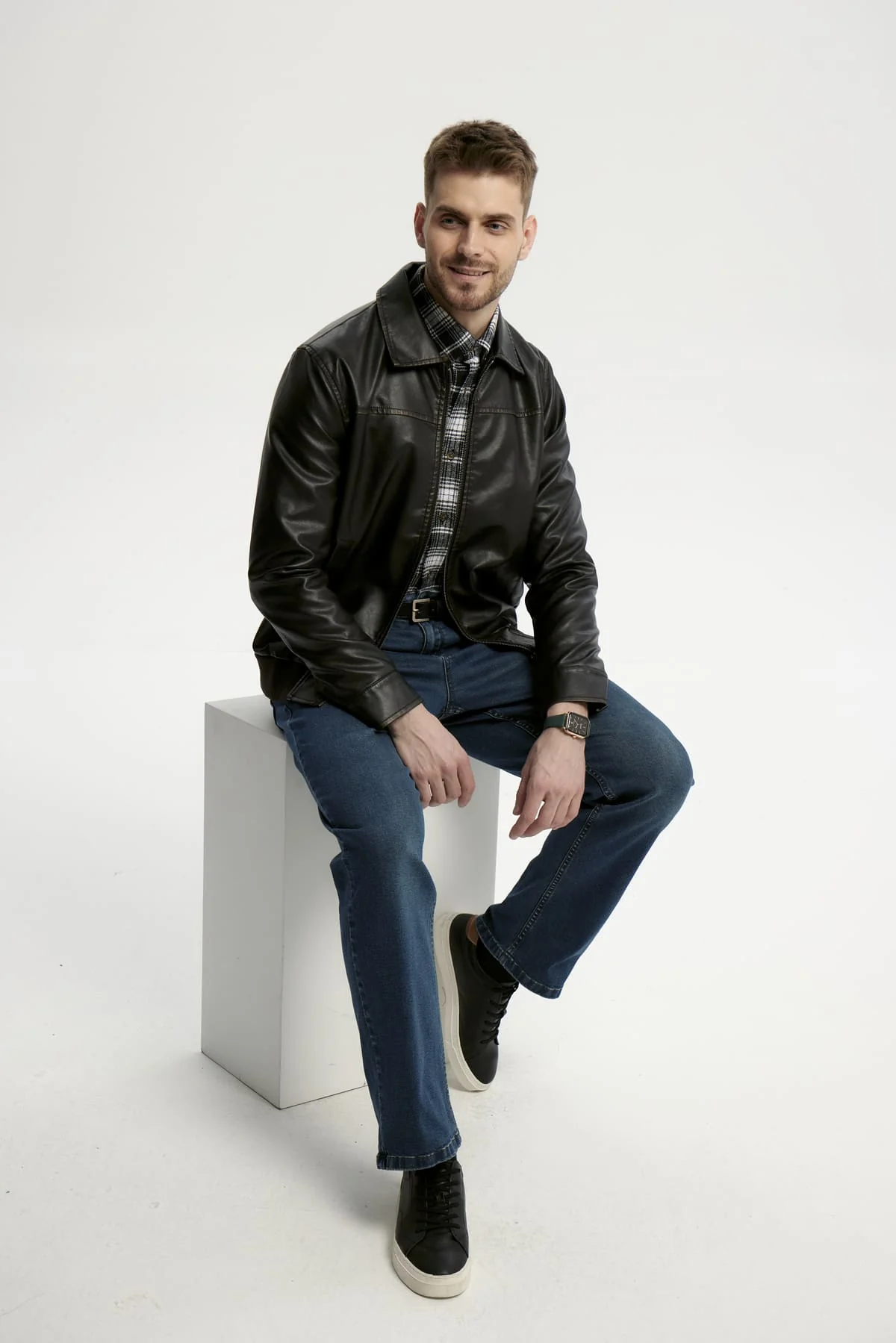 Chaqueta Hombre Slim Negro - Image 2