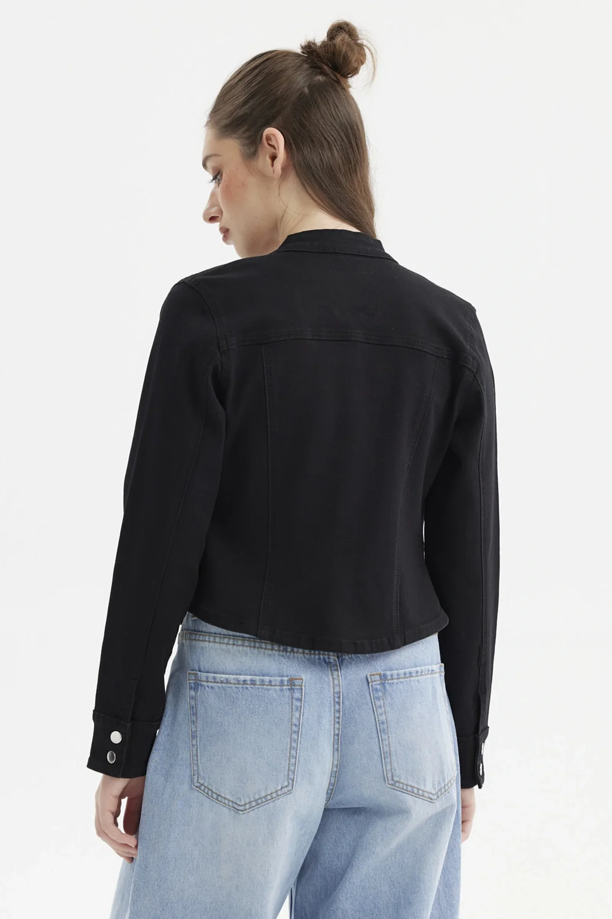 Chaqueta Mujer Ajustada Negro - Image 3