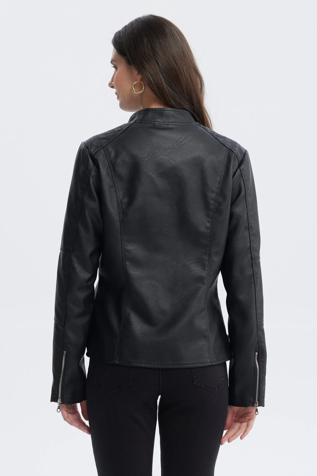 Chaqueta Mujer Ajustado Negro - Image 3