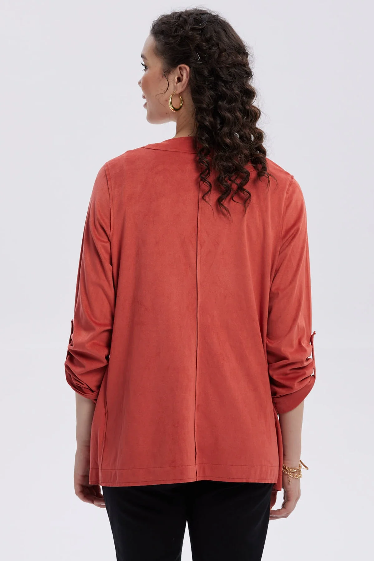 Chaqueta Mujer Antelina Terracota - Image 3