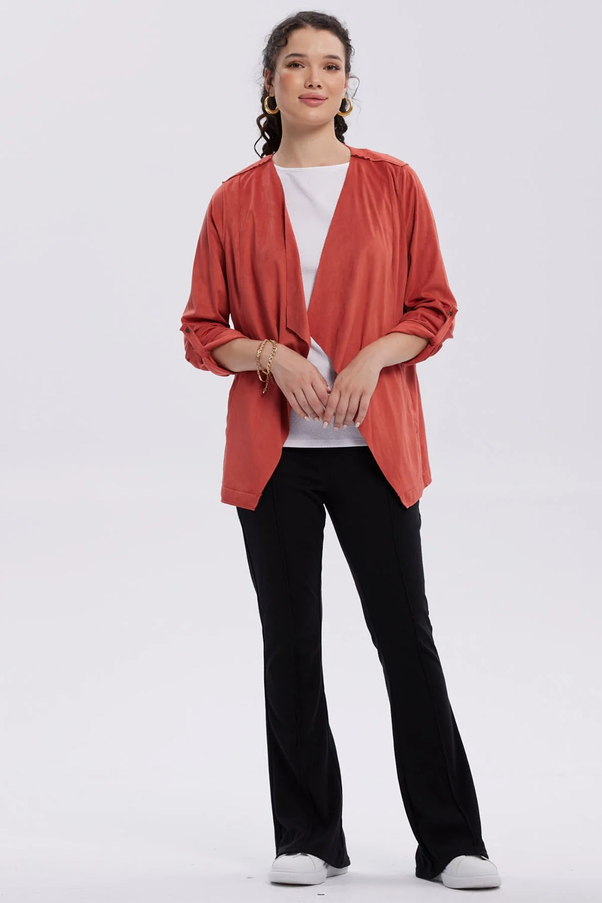 Chaqueta Mujer Antelina Terracota - Image 4