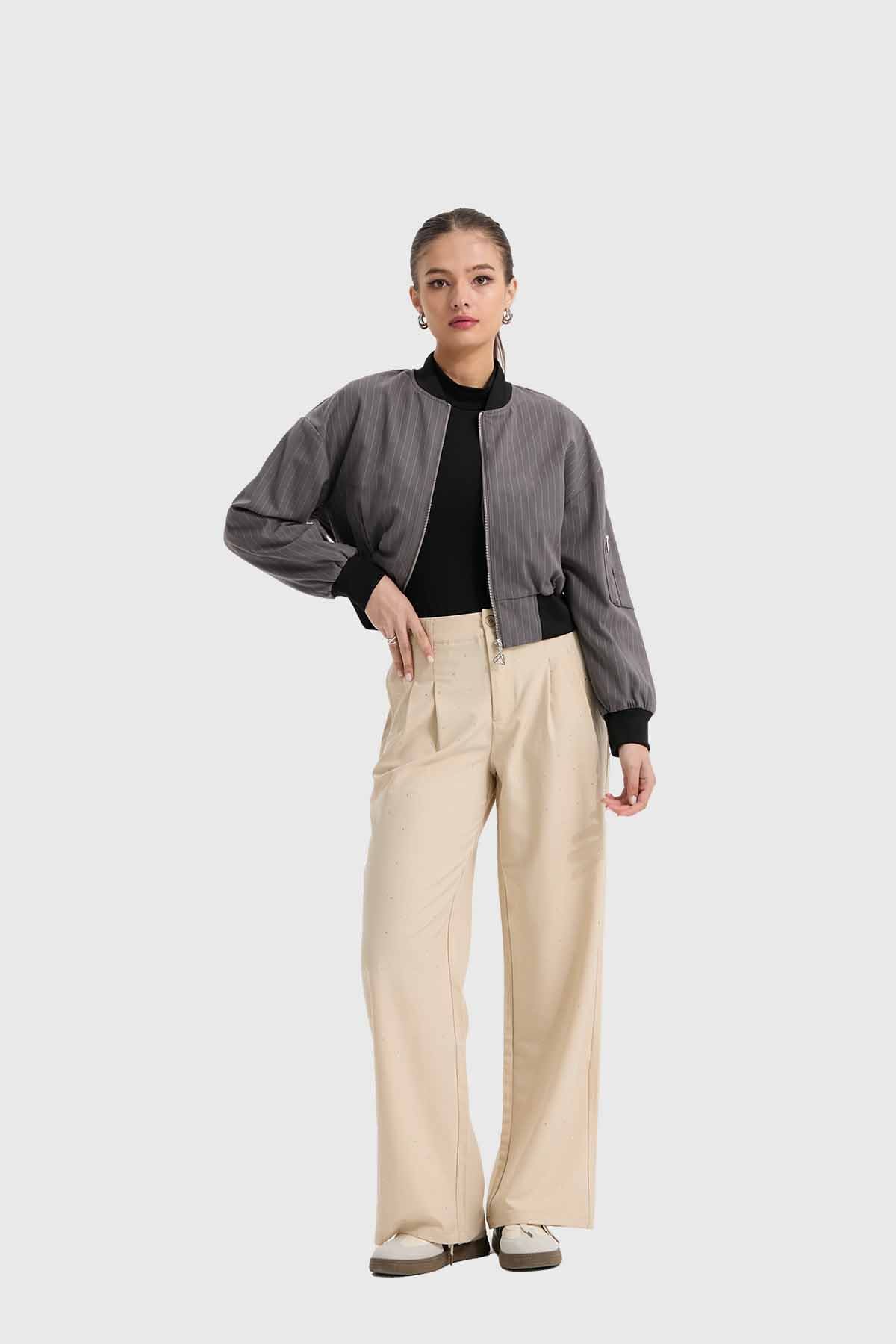 Chaqueta Mujer Bomber Marengo - Image 4