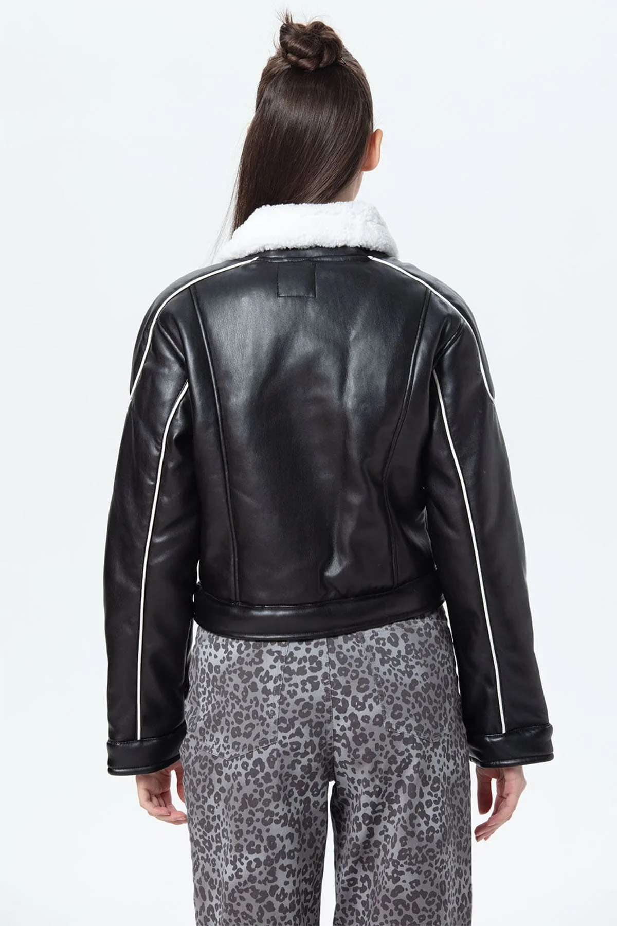 Chaqueta Mujer Bonded Negro - Image 3