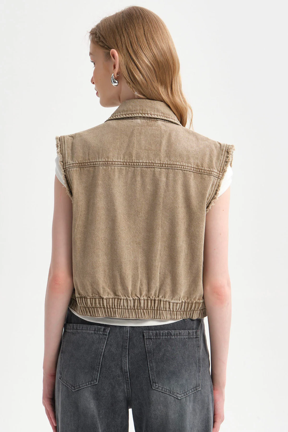 Chaqueta Mujer Cargo Caqui - Image 3