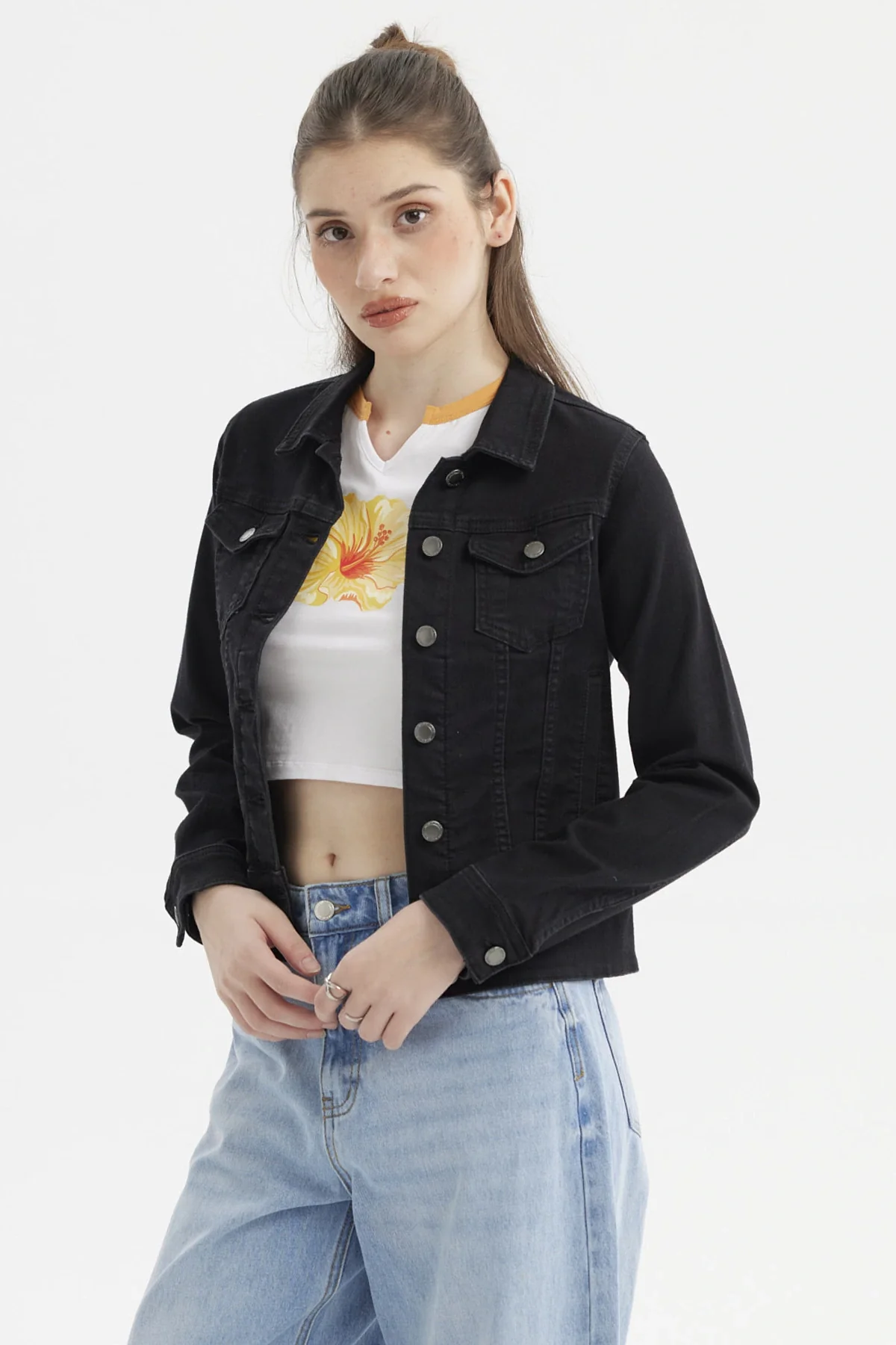 Chaqueta Mujer Clásica Negro - Image 2