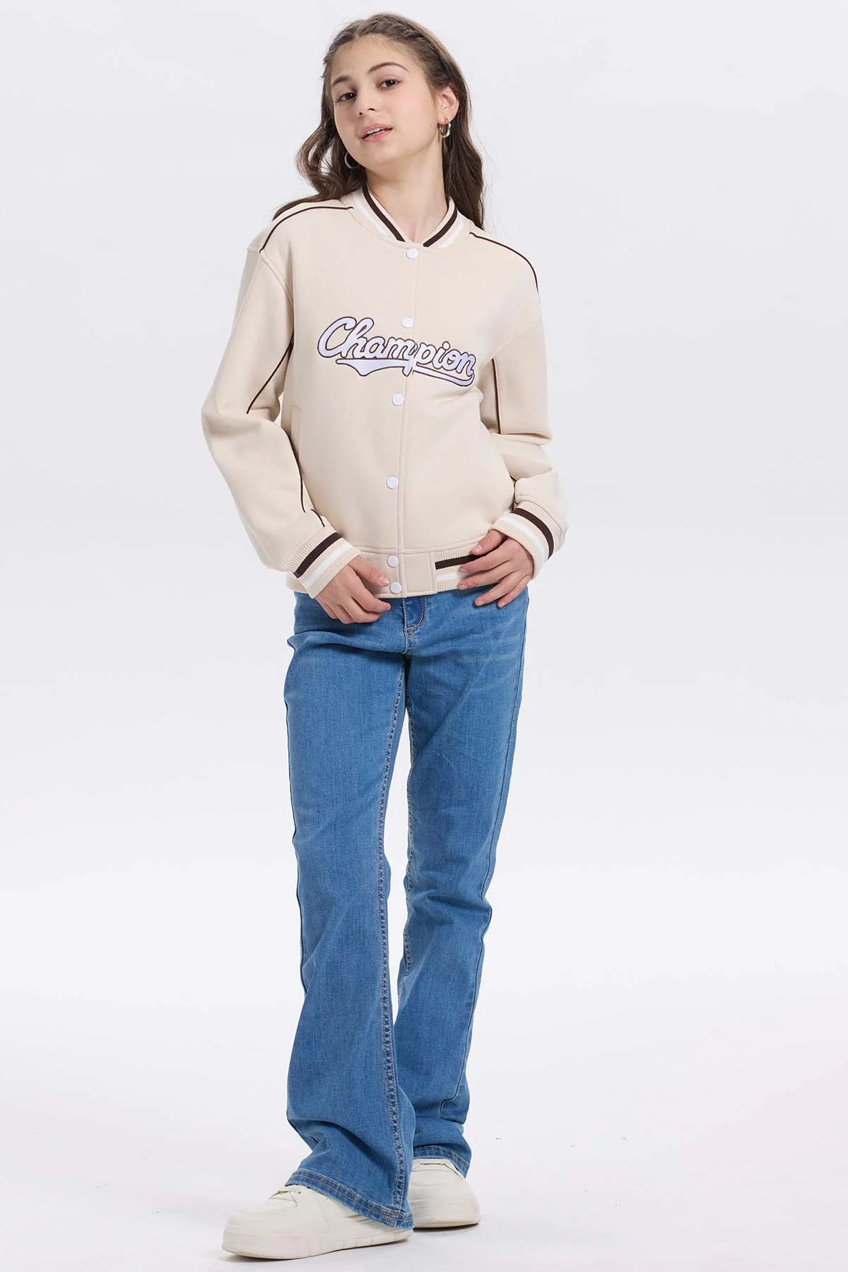 Chaqueta Niña College Beige - Image 3