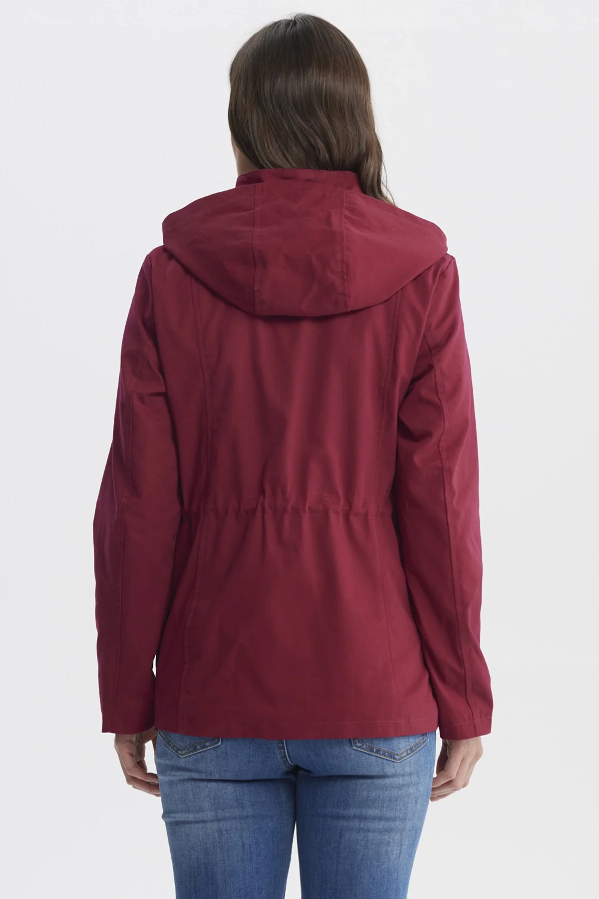 Chaqueta Mujer Con Gorro Rojo - Image 3