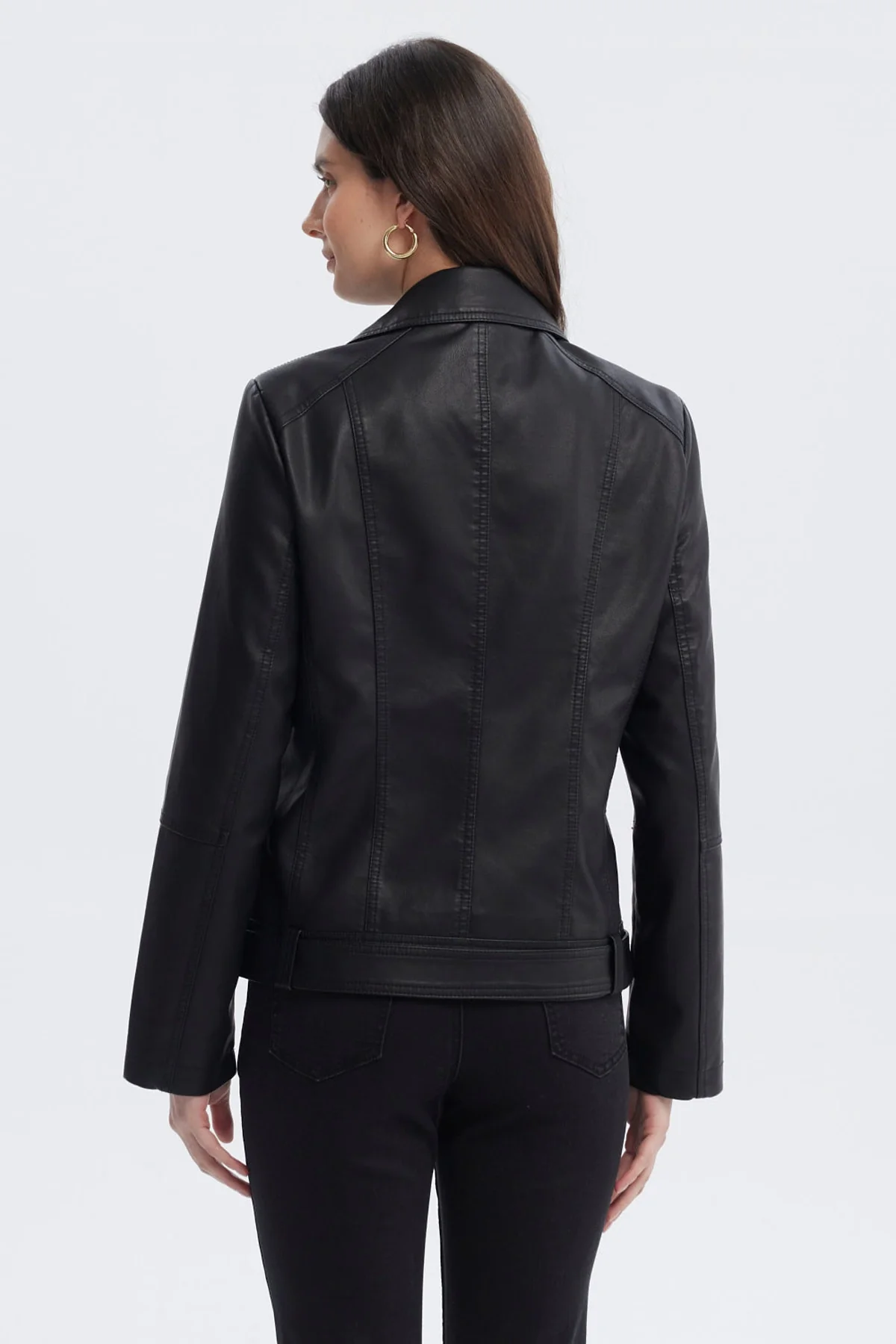 Chaqueta Mujer Cuello Camisero Negro - Image 2