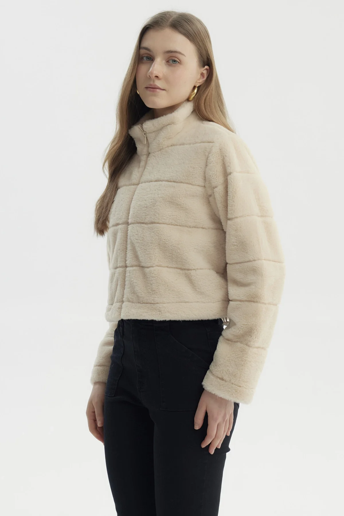 Chaqueta Mujer Juvenil Beige - Image 2