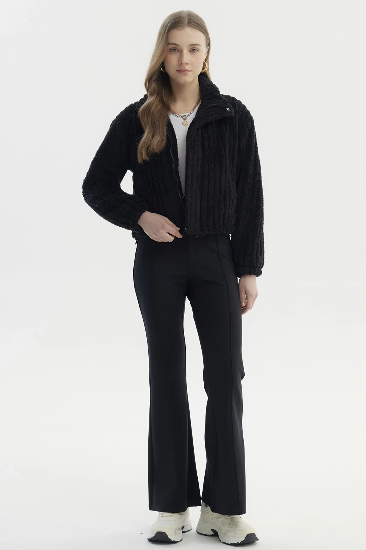 Chaqueta Mujer Juvenil Negro - Image 4