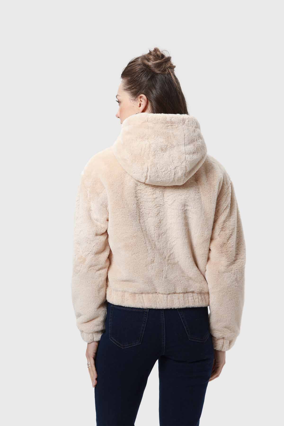 Chaqueta Mujer Polar Beige - Image 3