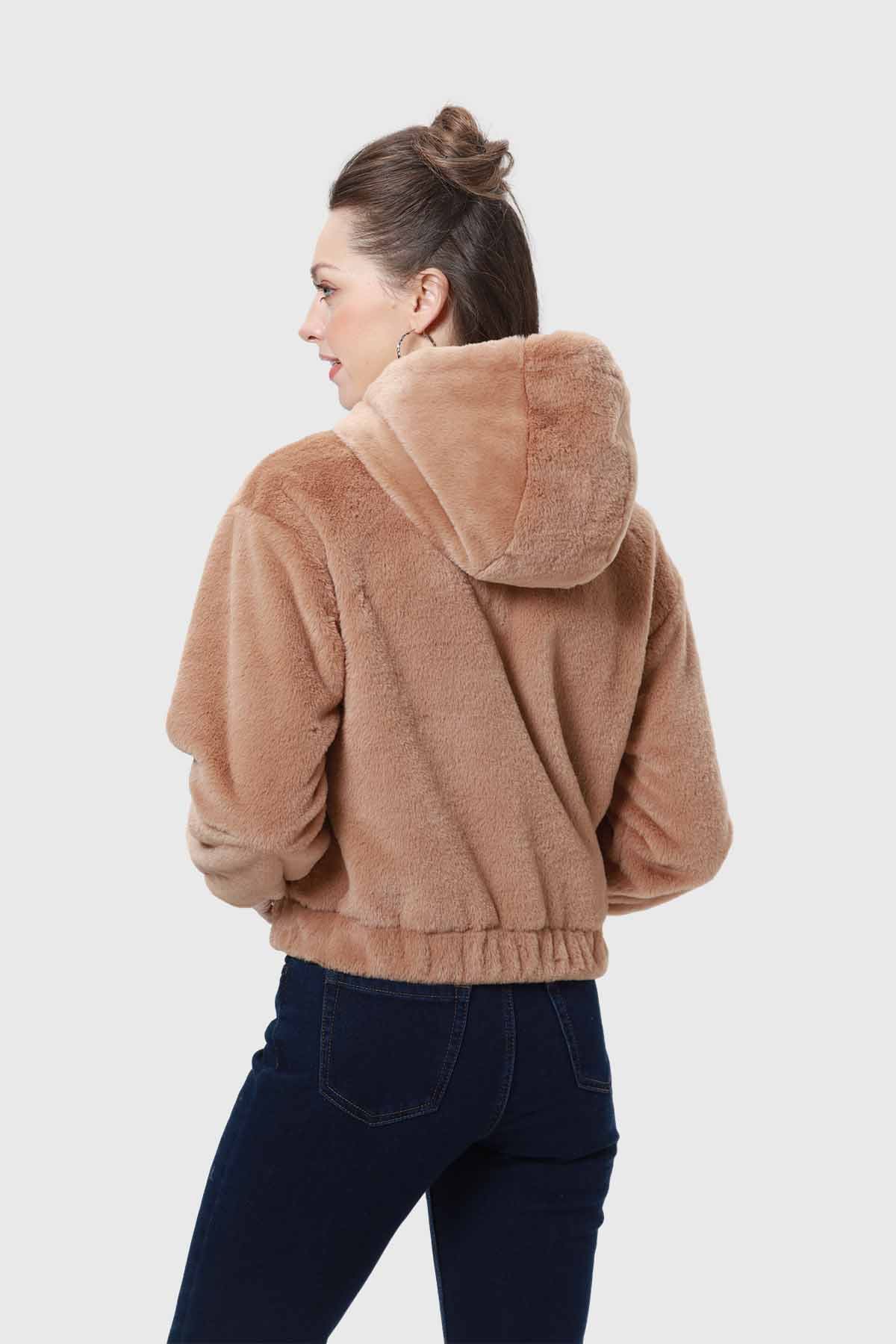 Chaqueta Mujer Polar Camel I - Image 3
