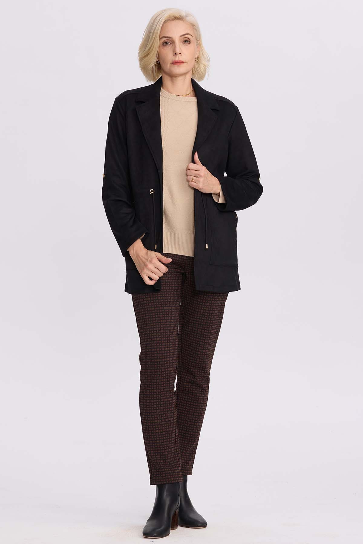Chaqueta Mujer Recogido Negro - Image 4