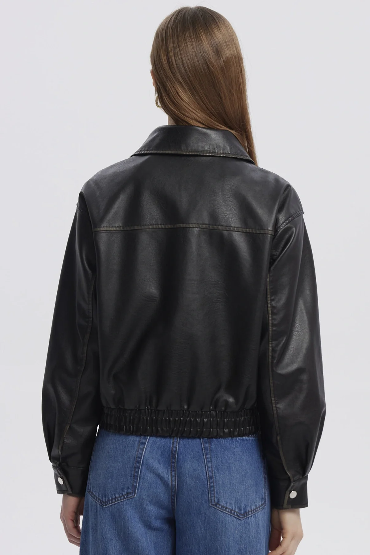 Chaqueta Mujer Retro Cargo Negro - Image 3