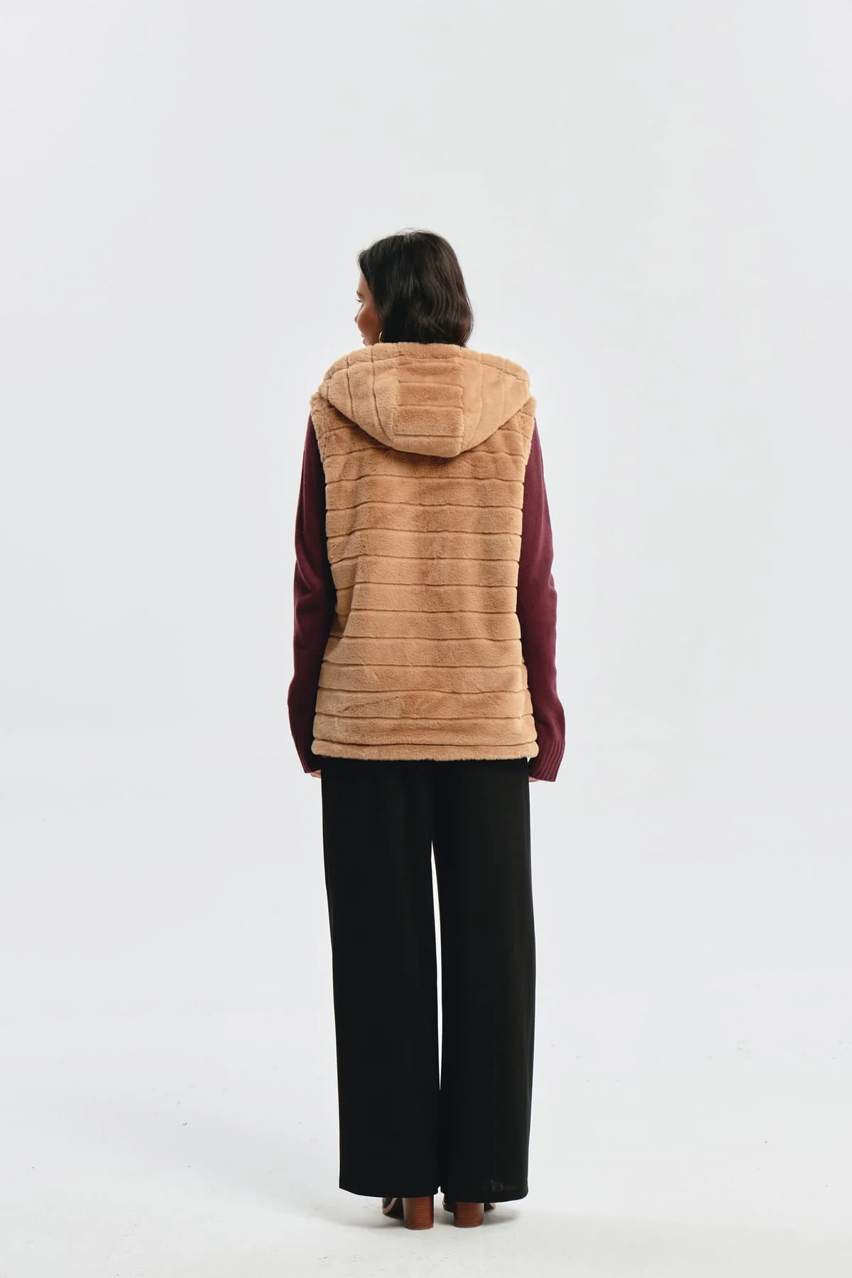 Chaqueta Mujer Slim Reversible Beige - Image 5