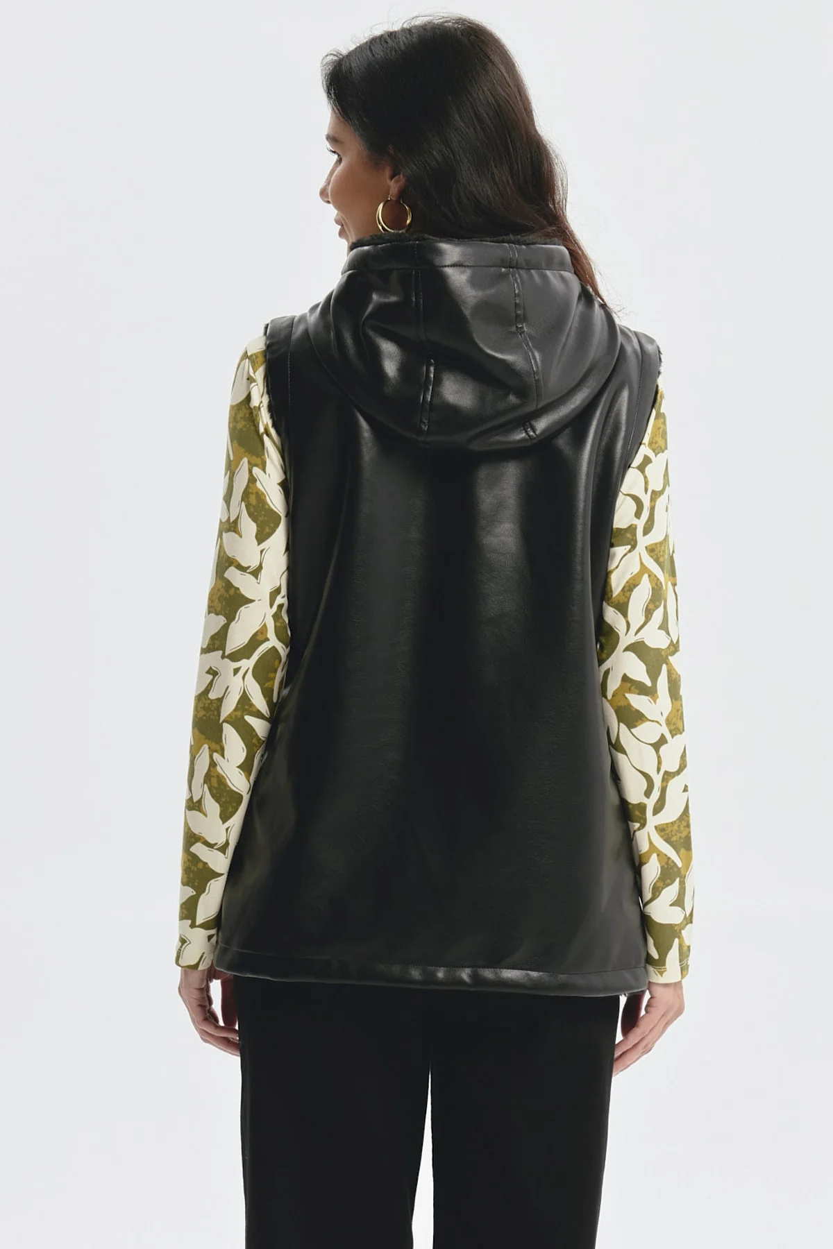 Chaqueta Mujer Slim Reversible Negro - Image 3