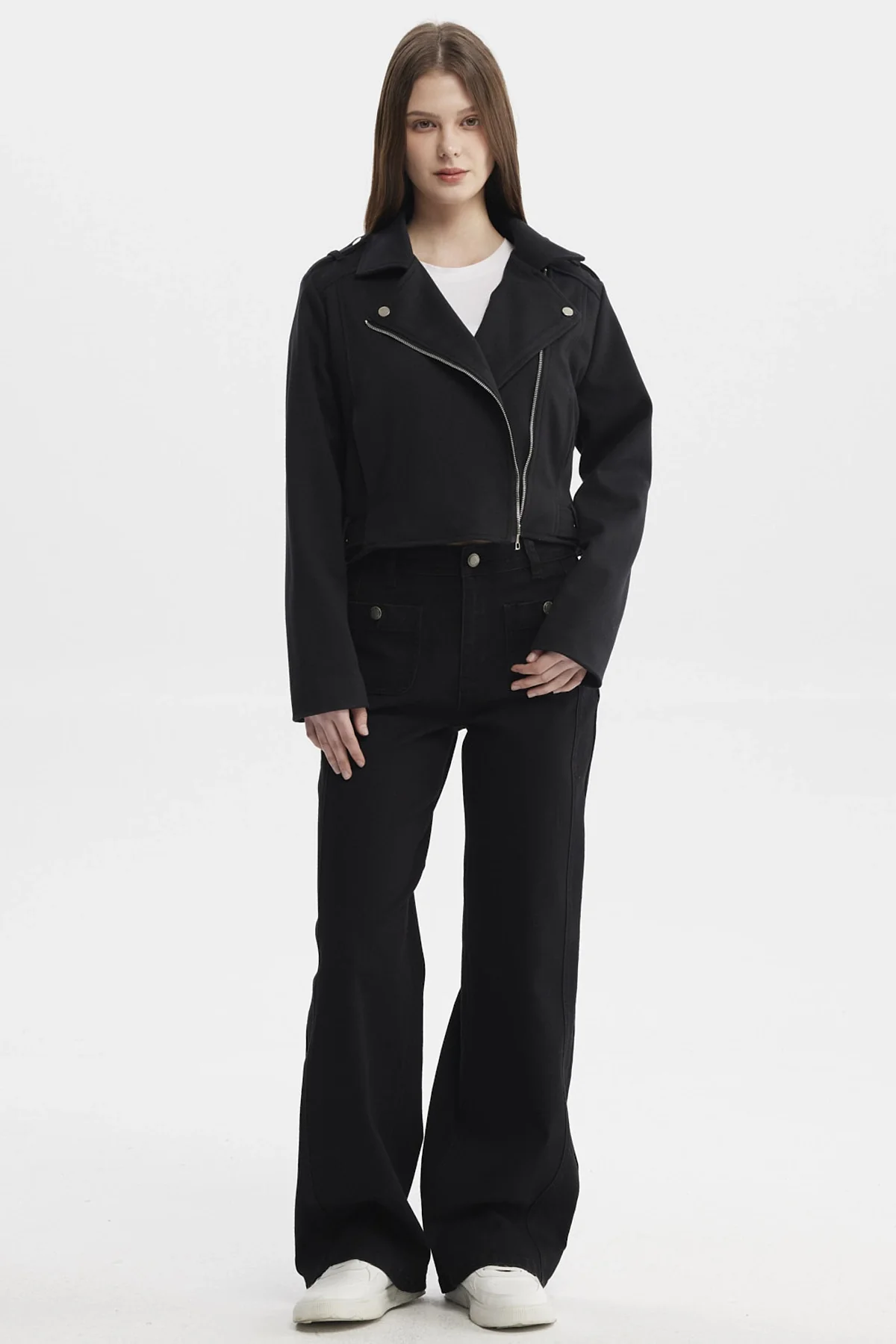 Chaqueta Mujer Slim Negro - Image 4