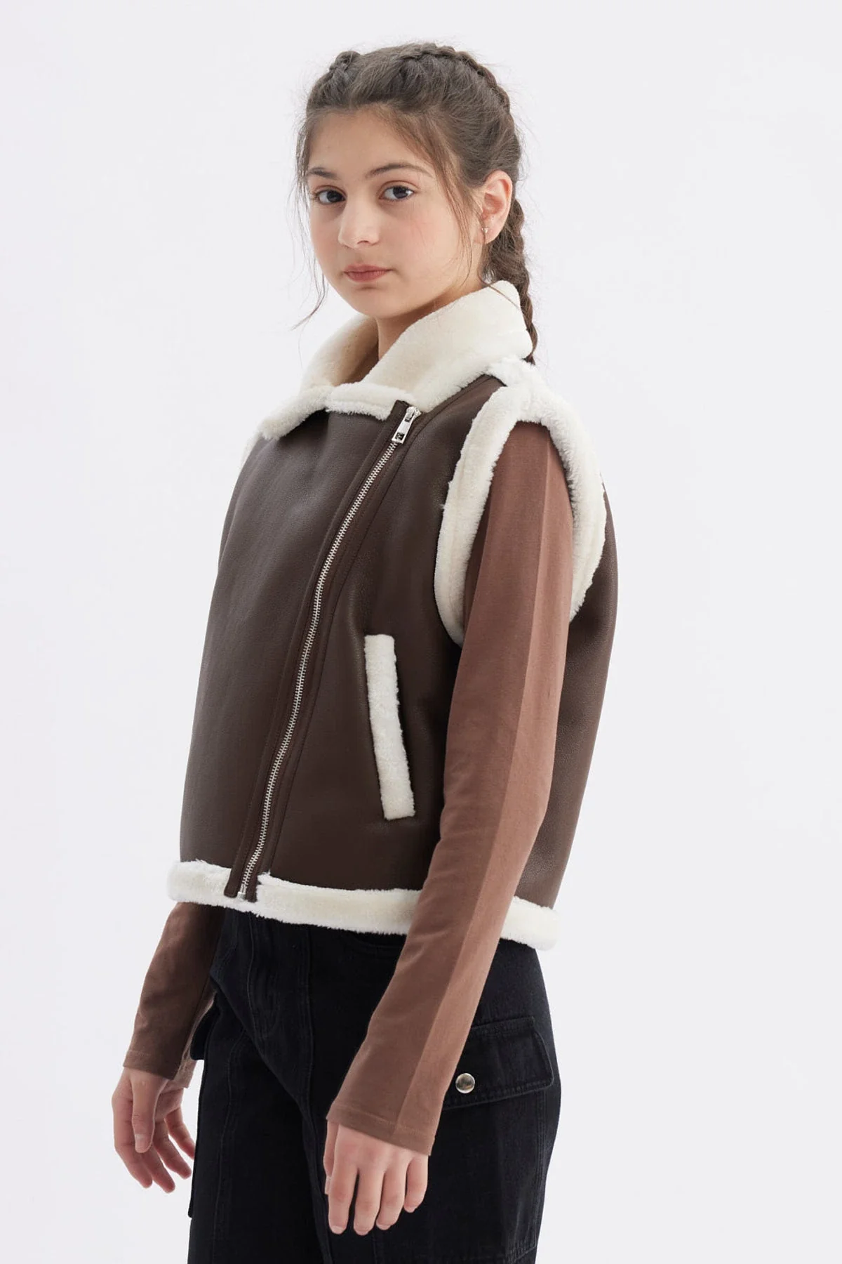 Chaqueta Niña Biker Café - Image 2