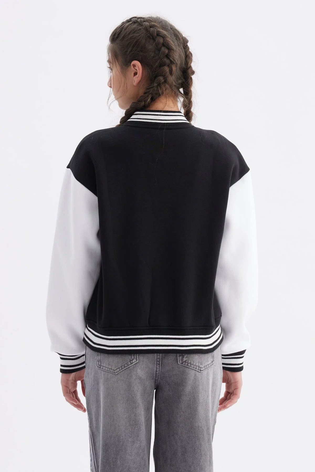 Chaqueta Niña Bomber Negro - Image 3