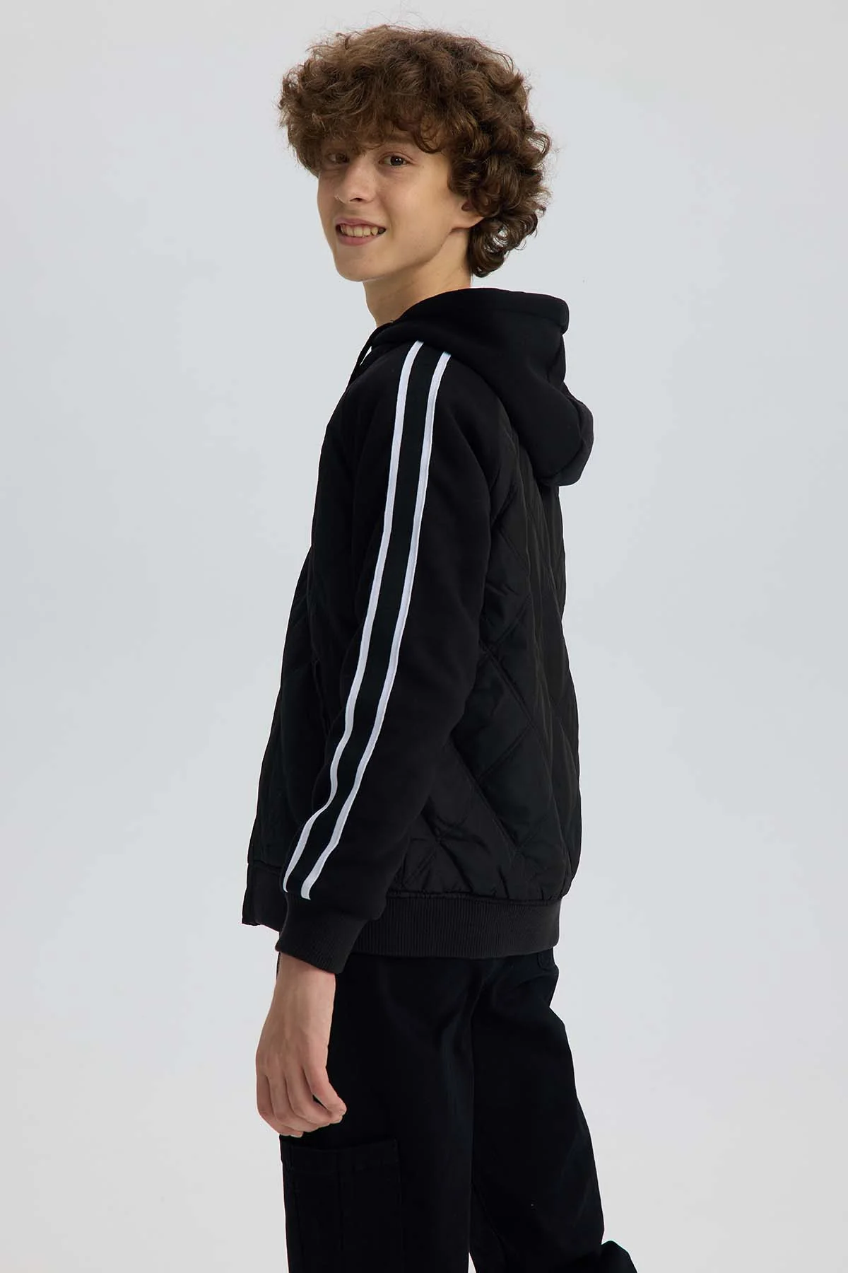 Chaqueta Niño Bomber Negro - Image 3