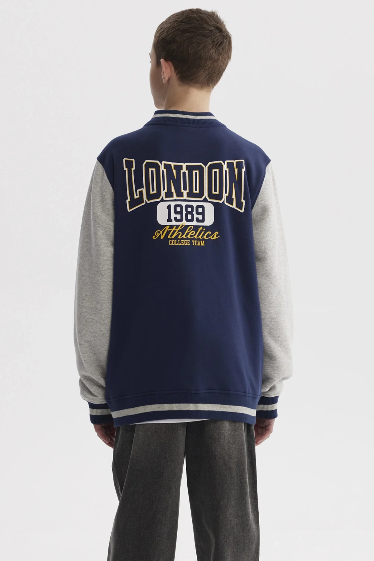 Chaqueta Niño College Azul Oscuro - Image 3