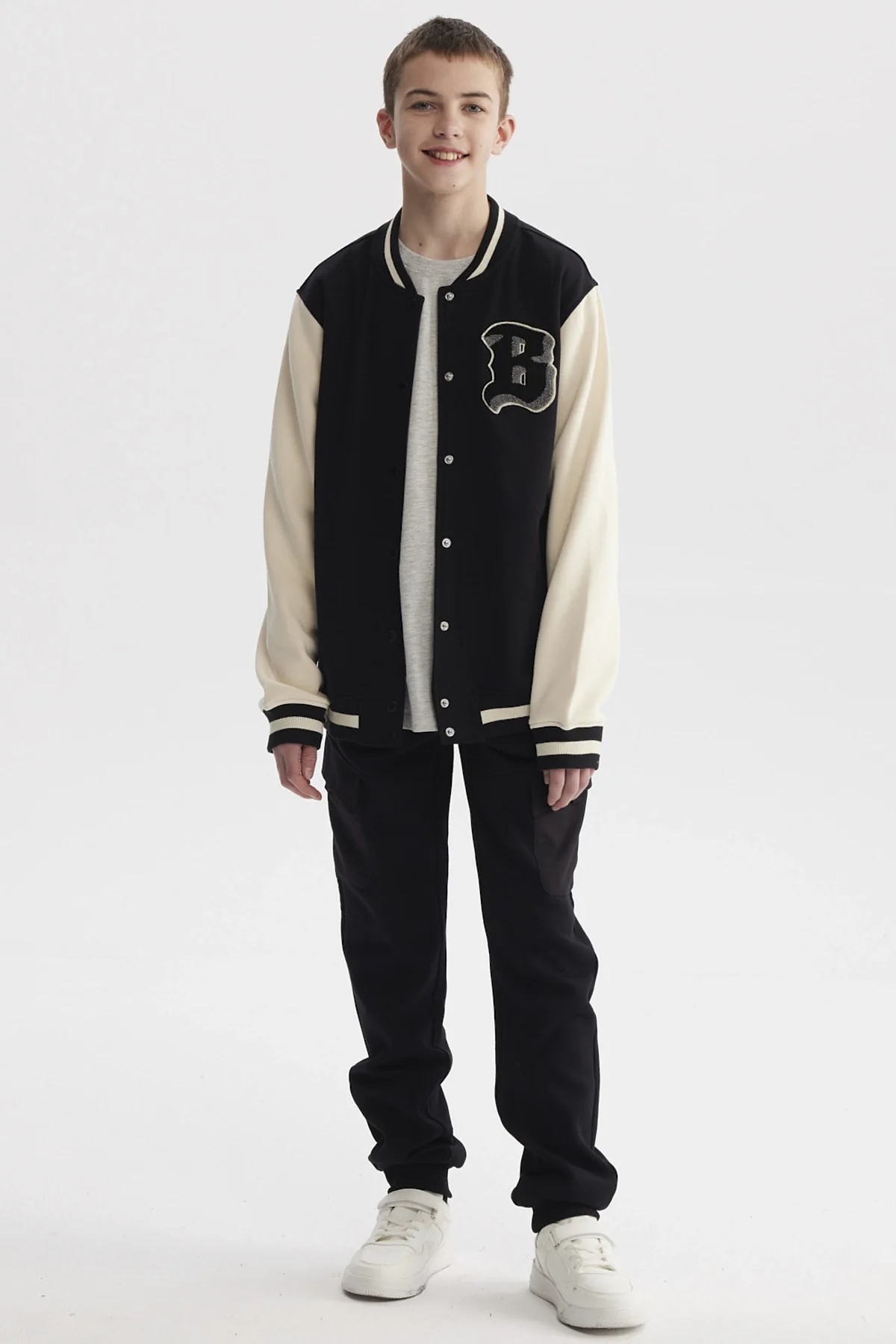 Chaqueta Niño College Negro - Image 4