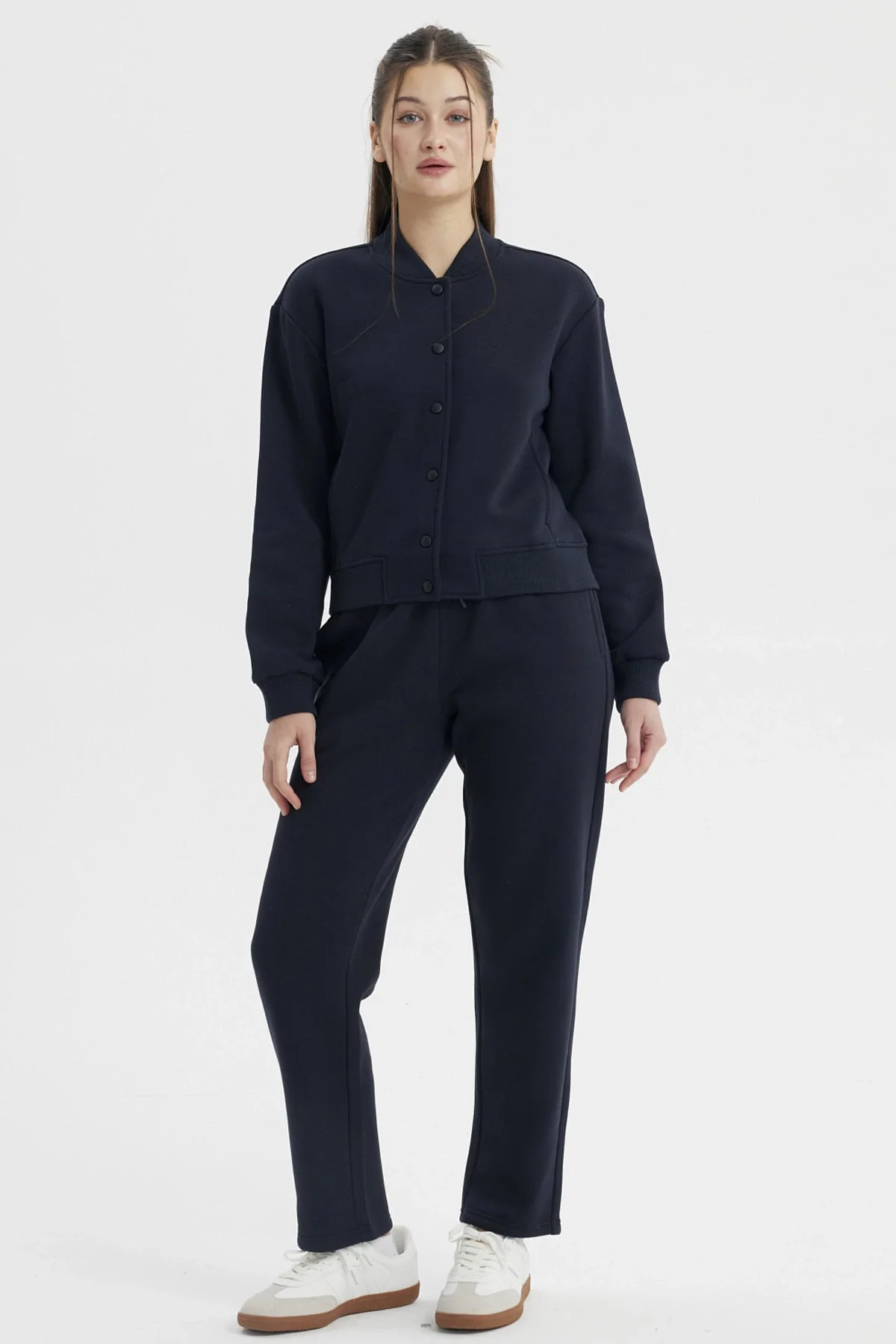 Chaqueta Unisex College Azul Marino - Image 4