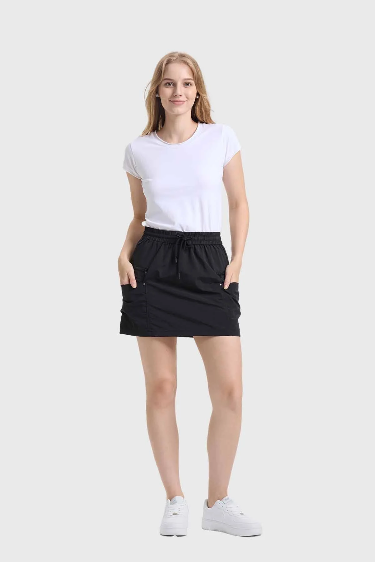 Falda Mujer Cargo Negro - Image 4