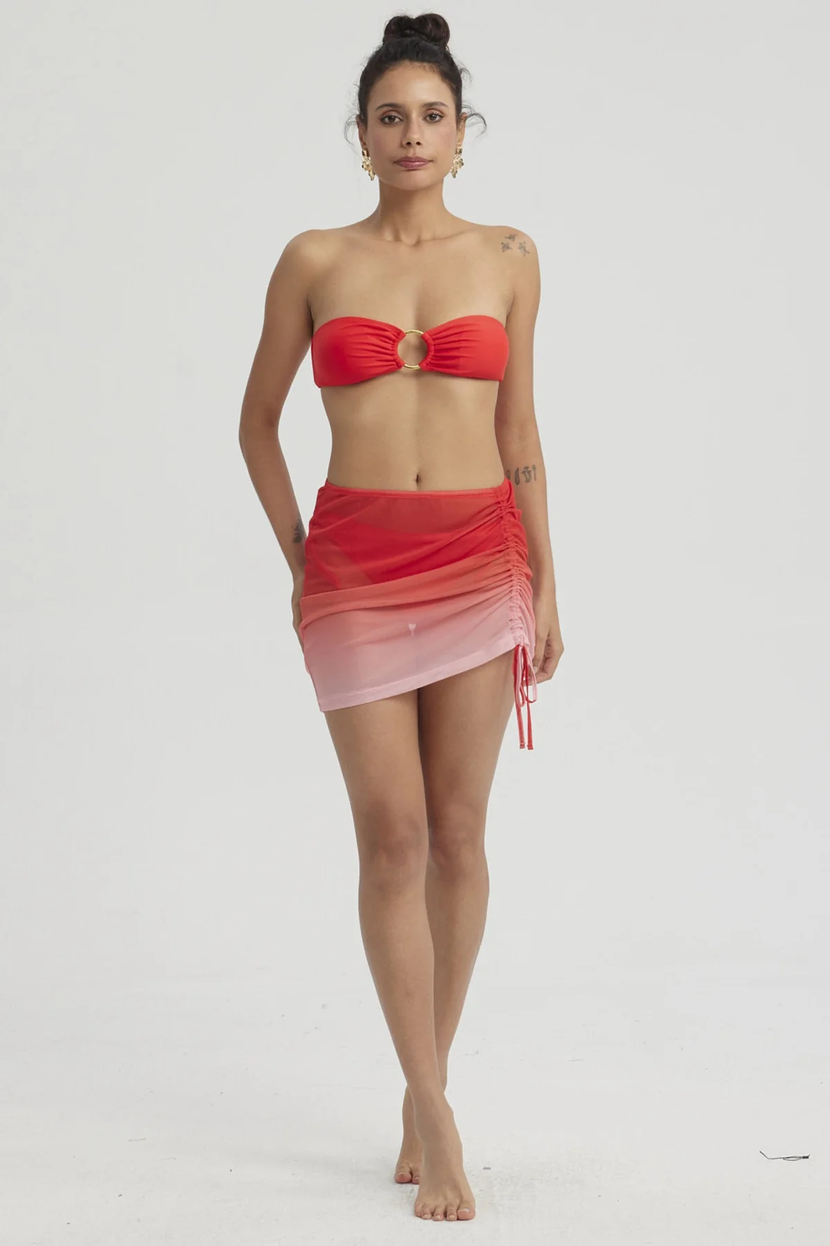 Falda Mujer Malla Rosado - Image 4
