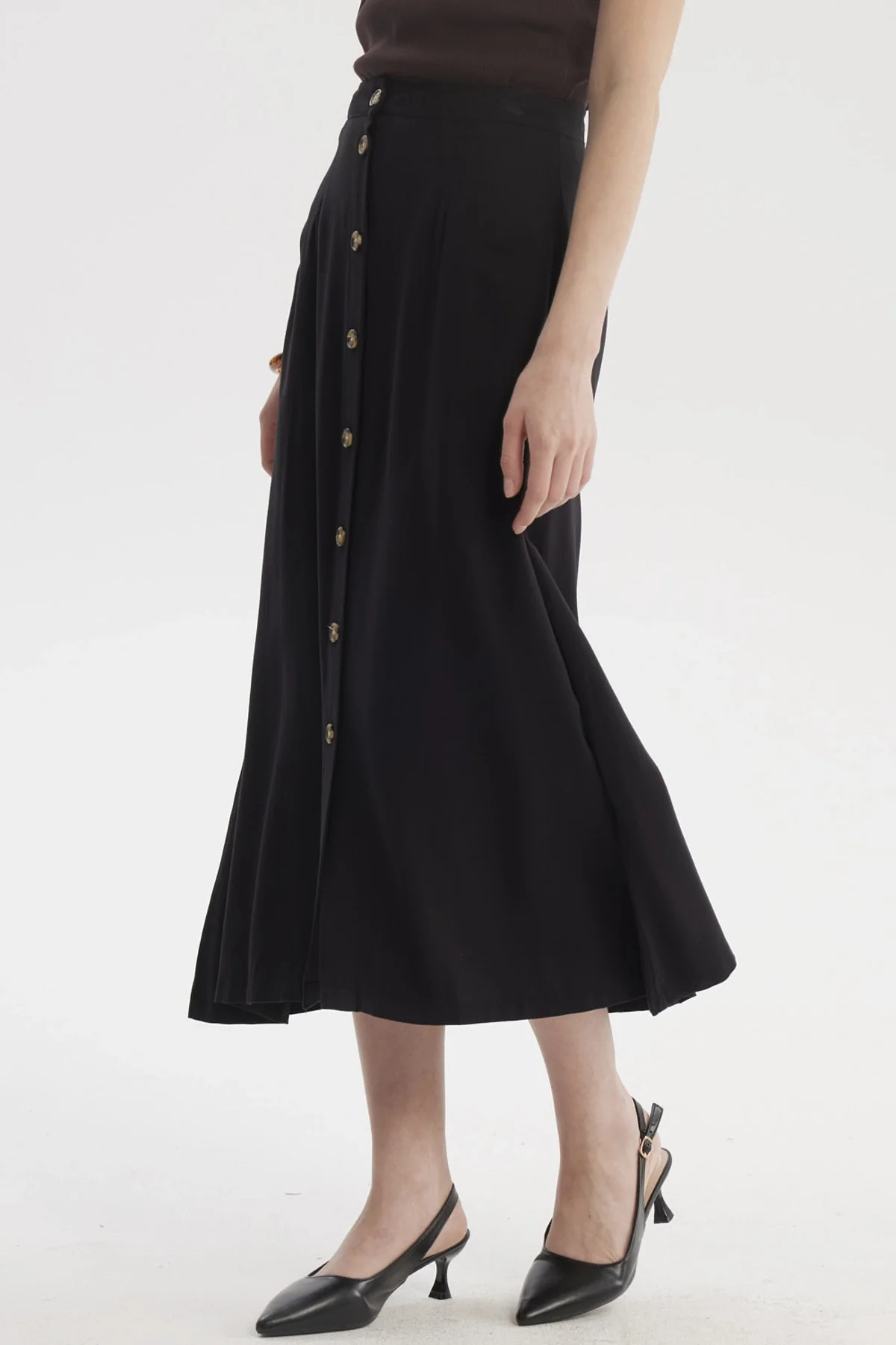 Falda Mujer Midi Negro - Image 2