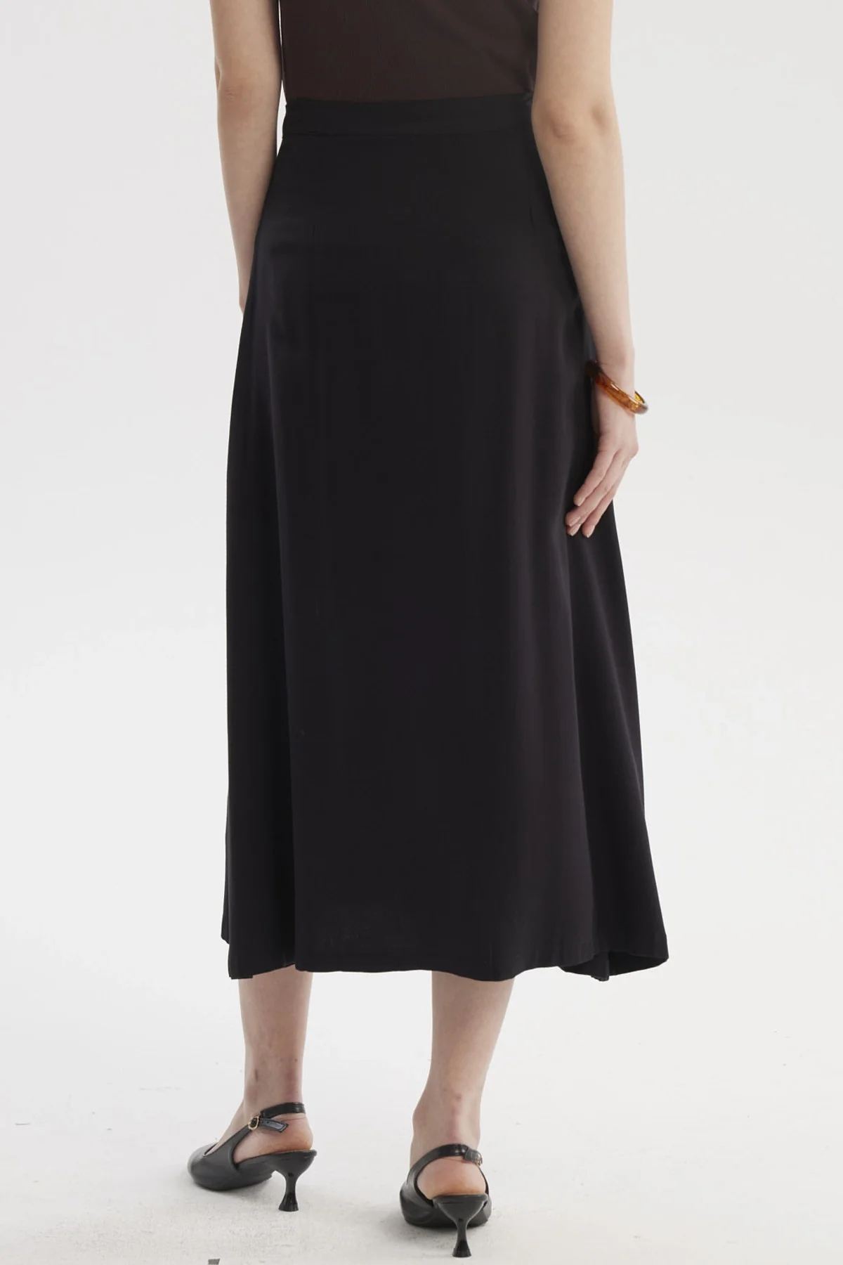 Falda Mujer Midi Negro - Image 3