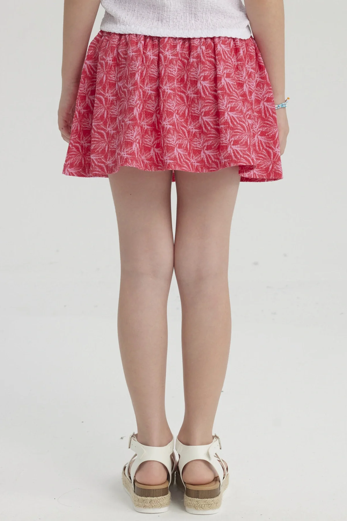 Falda Niña Short Pretina Panal Fucsia - Image 3