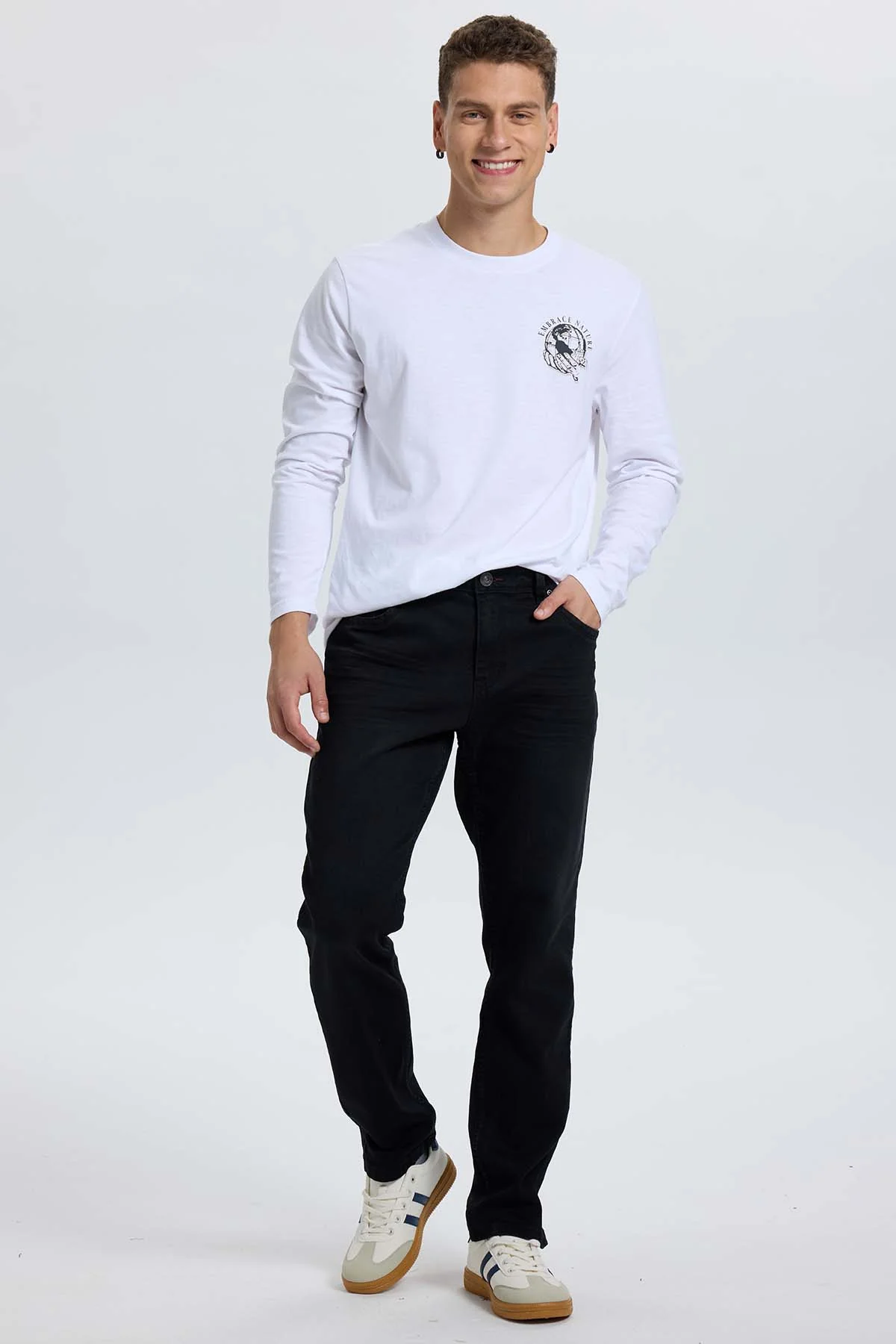 Jeans Hombre 703 Slim Negro - Image 4