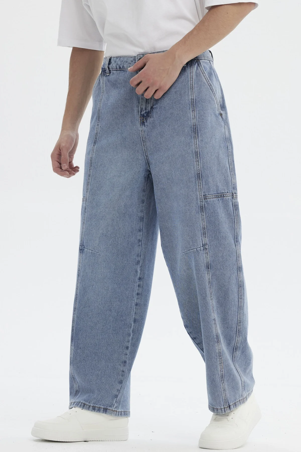 Jeans Hombre Baggy Azul Claro - Image 2