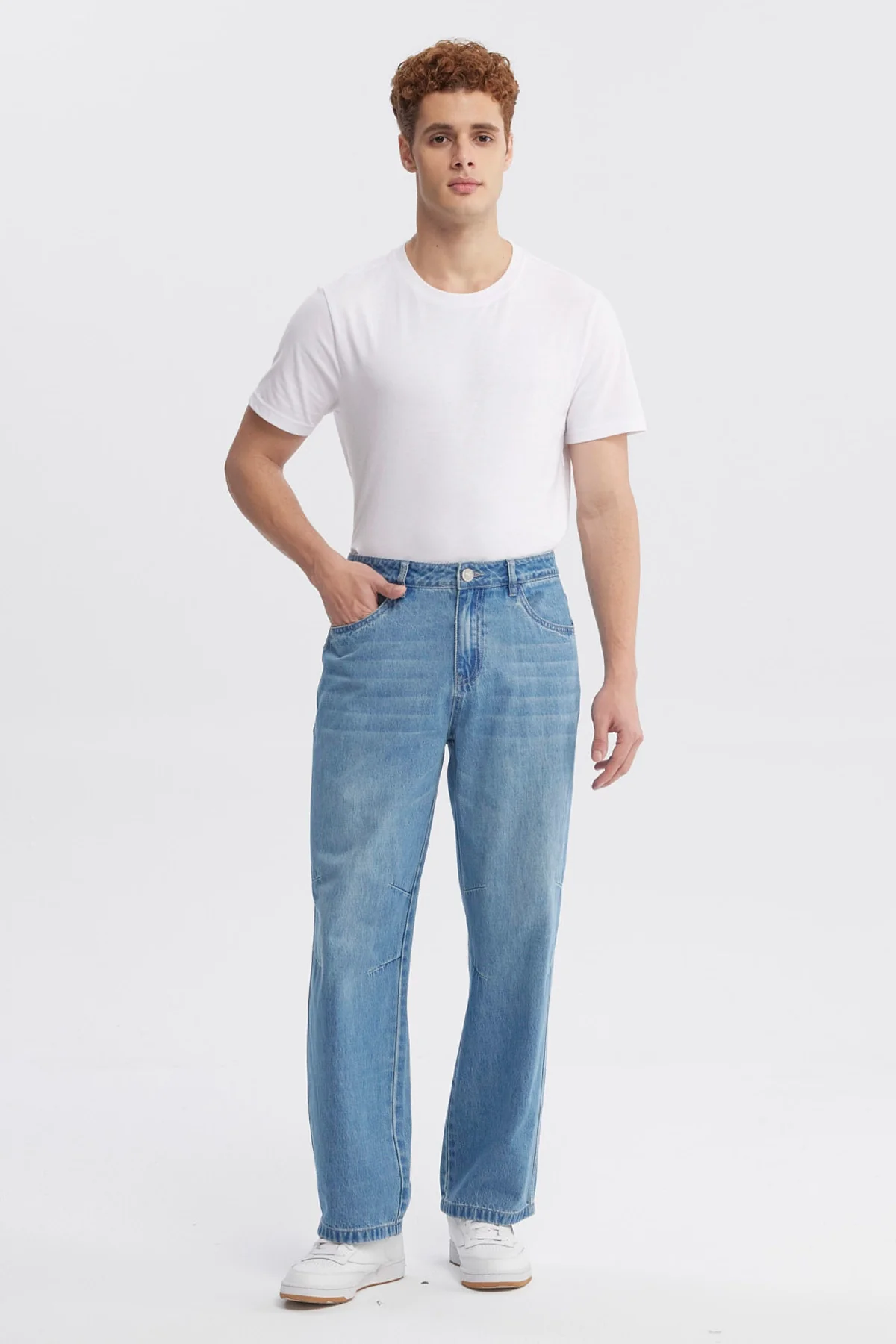 Jeans Hombre Baggy Azul Claro - Image 4