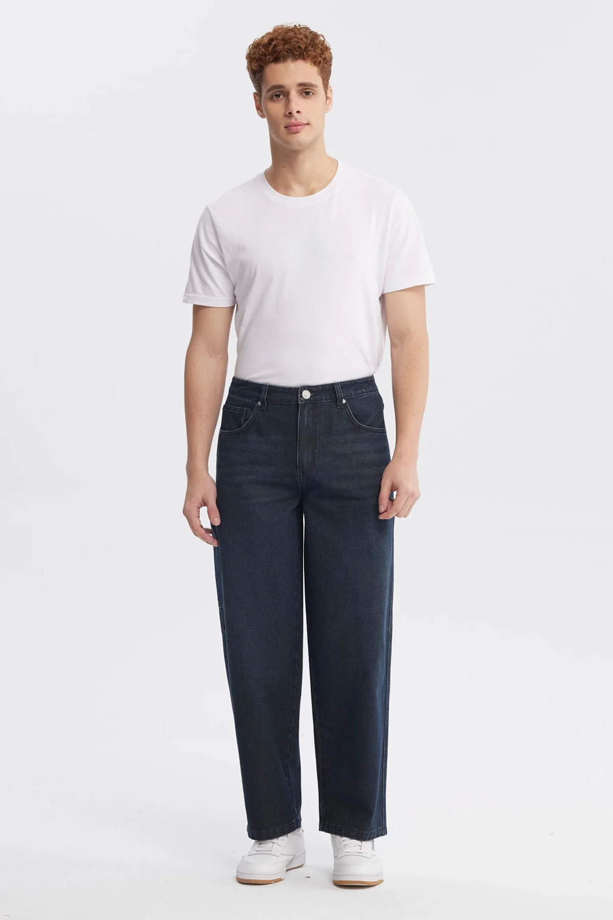 Jeans Hombre Baggy Azul Oscuro - Image 4