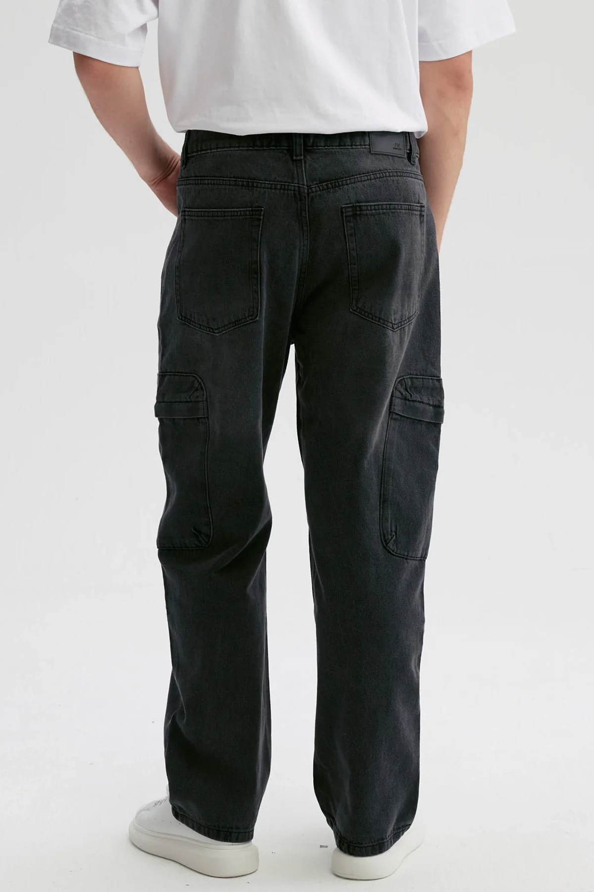 Jeans Hombre Baggy Cargo Negro - Image 3
