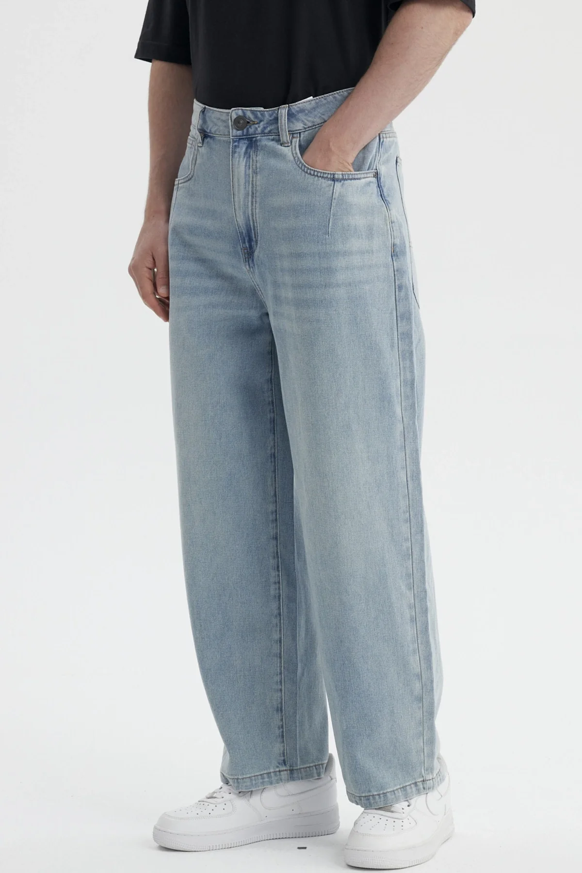 Jeans Hombre Baggy Retro Azul Claro - Image 2