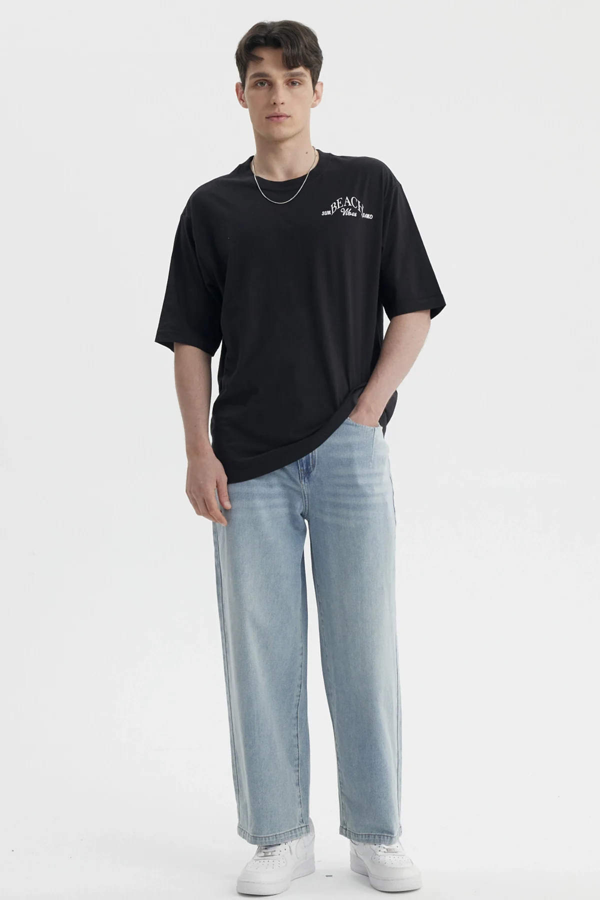 Jeans Hombre Baggy Retro Azul Claro - Image 4
