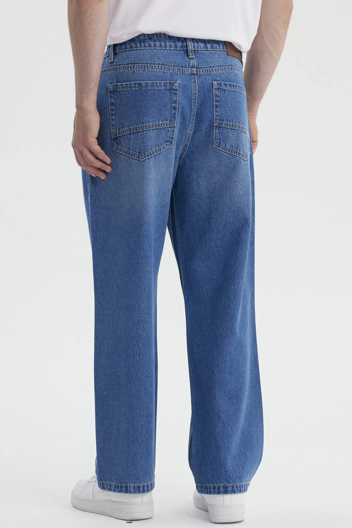 Jeans Hombre Calce Recto Lavado Azul - Image 3
