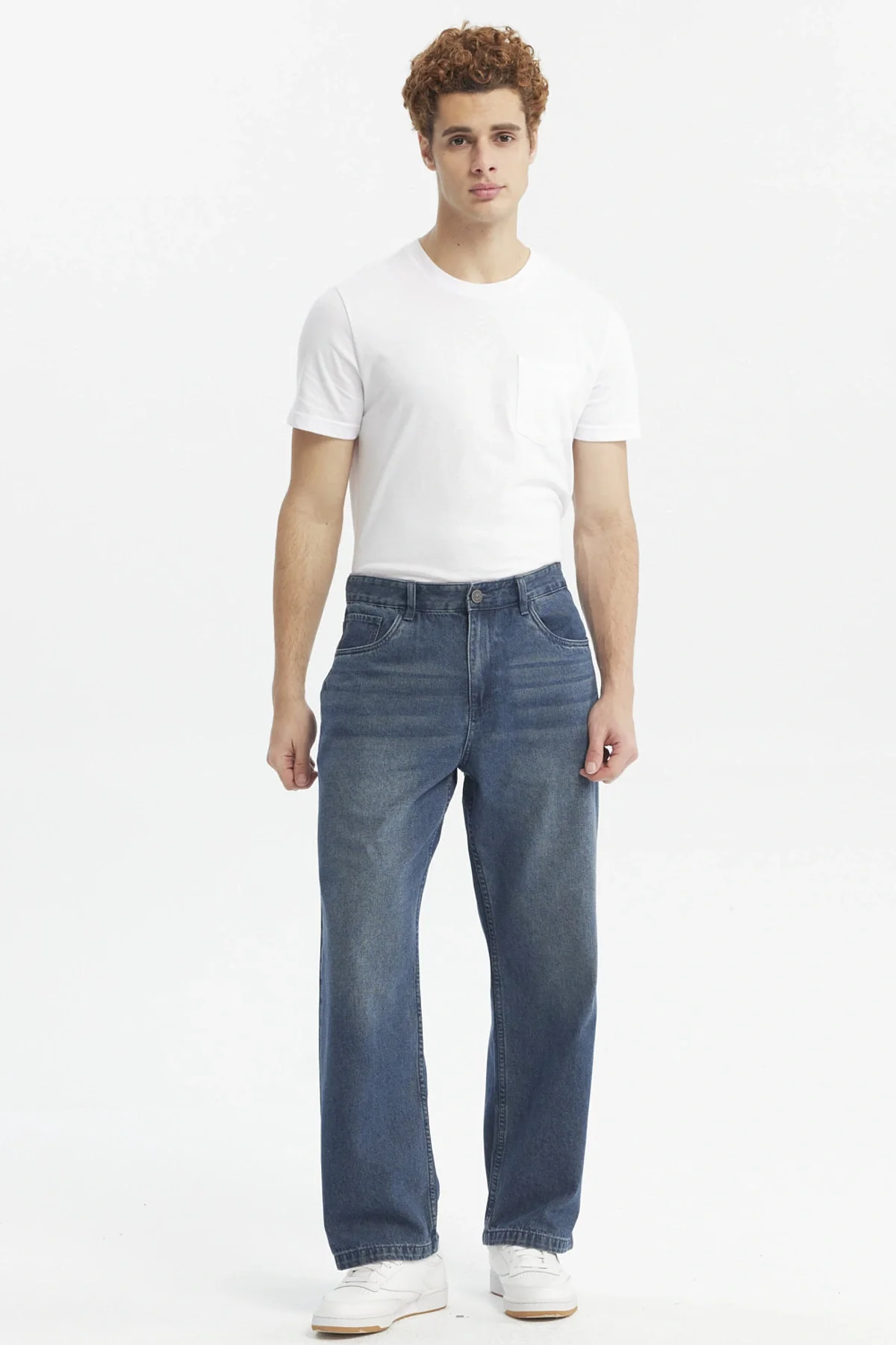 Jeans Hombre Calce Recto Lavado Azul Retro - Image 4