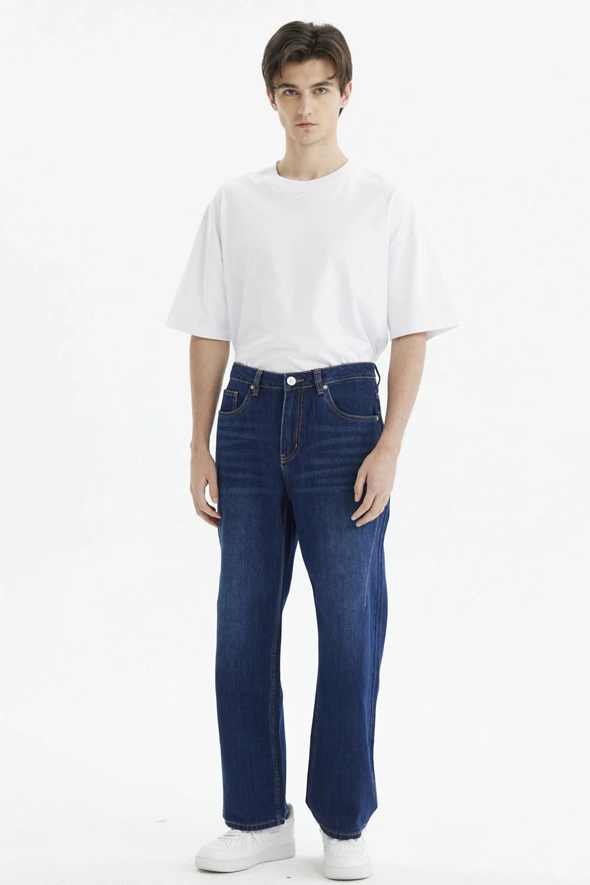 Jeans Hombre Calce Recto Pinza Azul - Image 4
