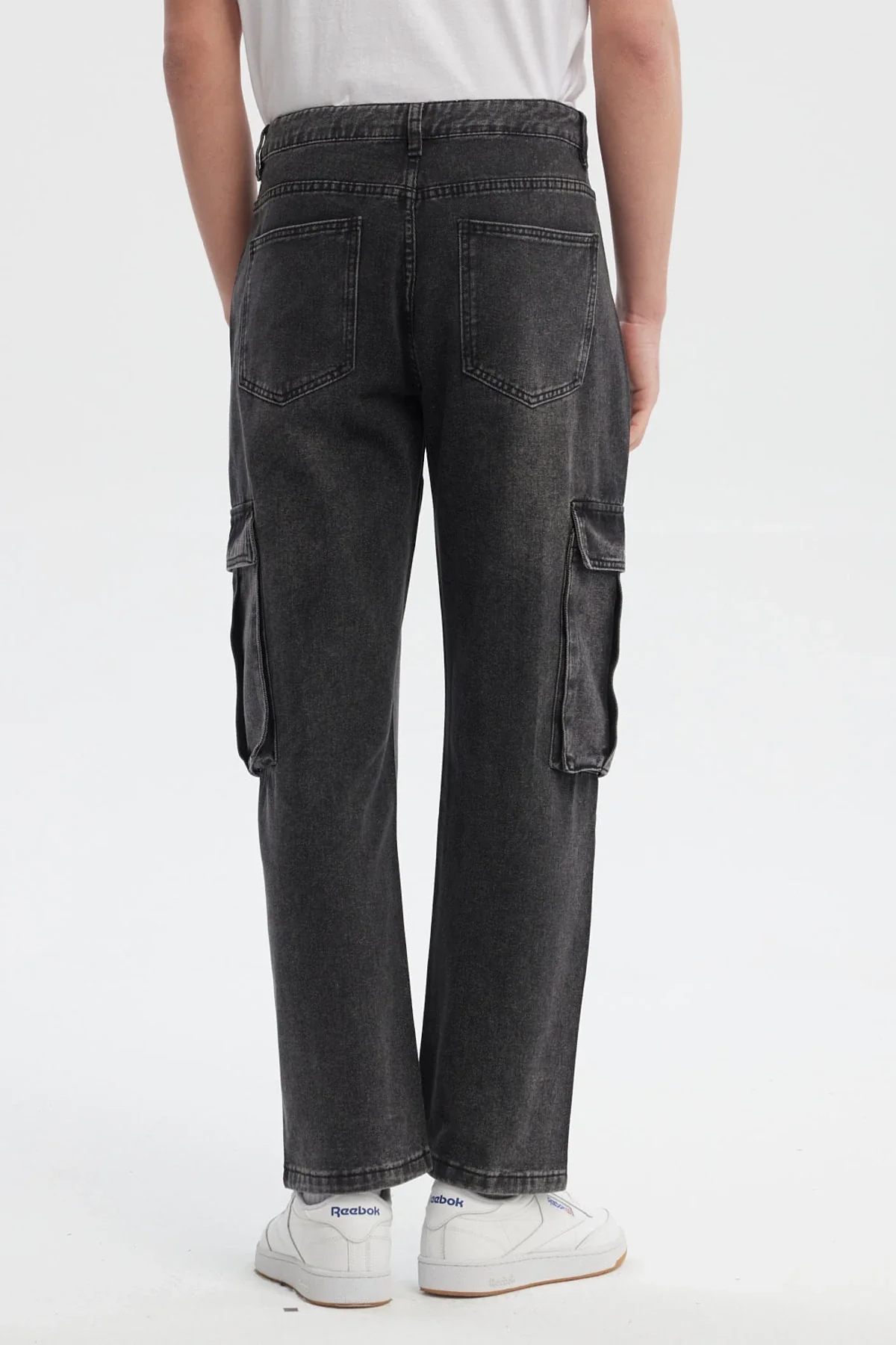 Jeans Hombre Cargo Calce Recto Gris - Image 3