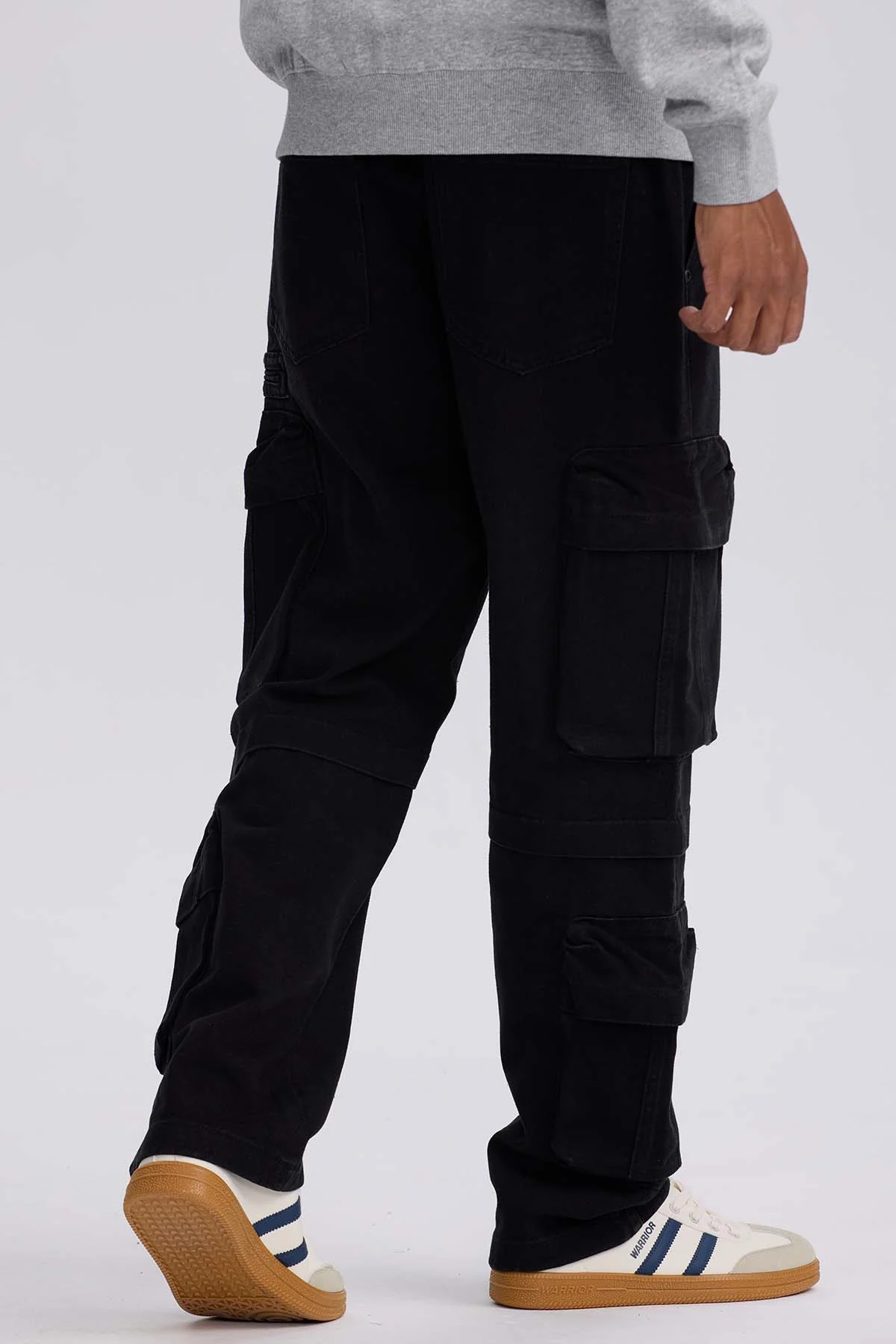 Jeans Hombre Doble Cargo Negro - Image 3