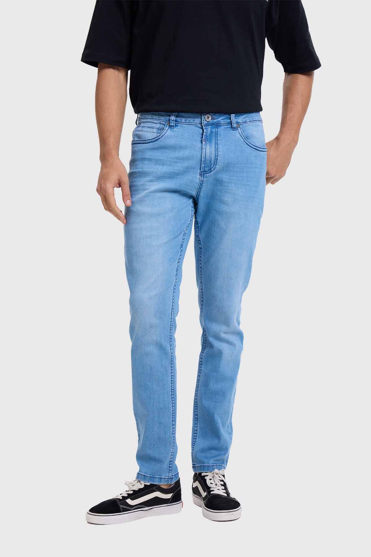 Jeans Hombre Skinny Azul Claro - Image 2