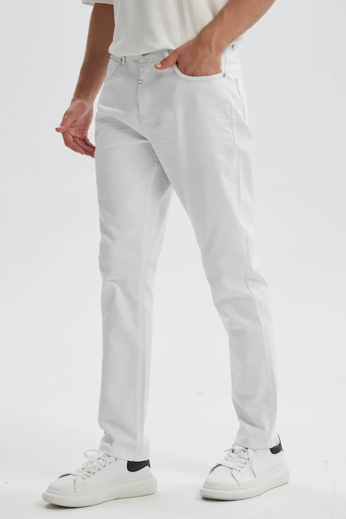 Jeans Hombre Skinny 101 Blanco - Image 2