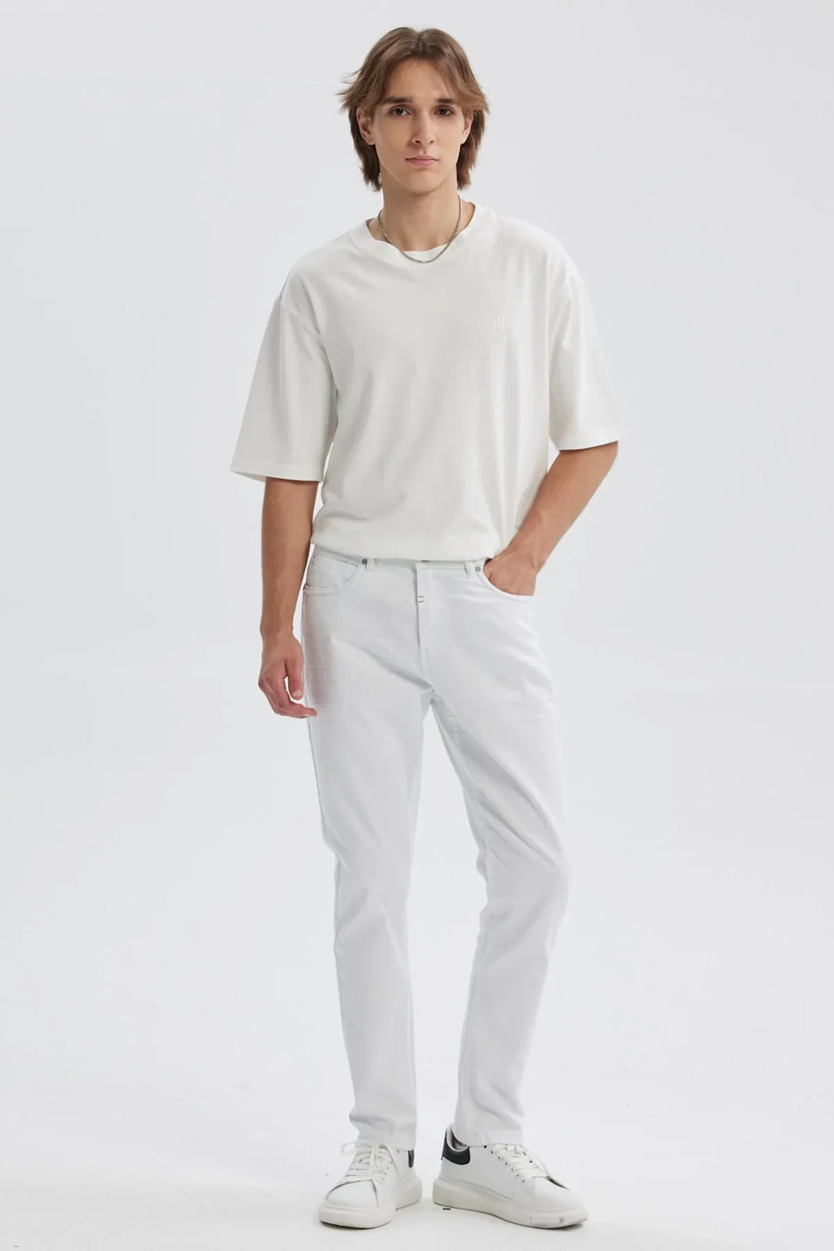 Jeans Hombre Skinny 101 Blanco - Image 4
